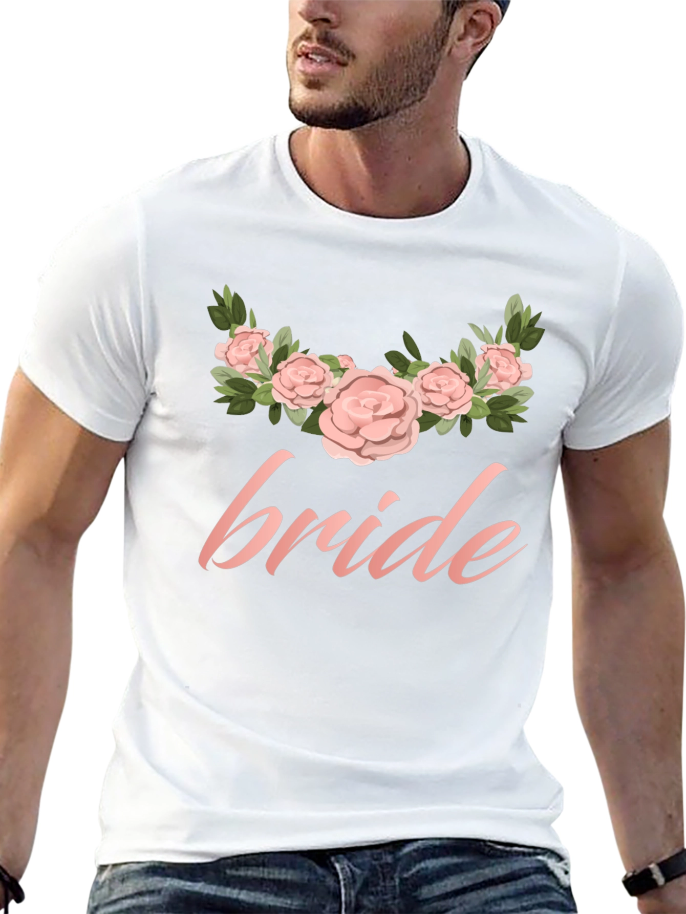 Bride Floral T-Shirt - Wedding Party Tee