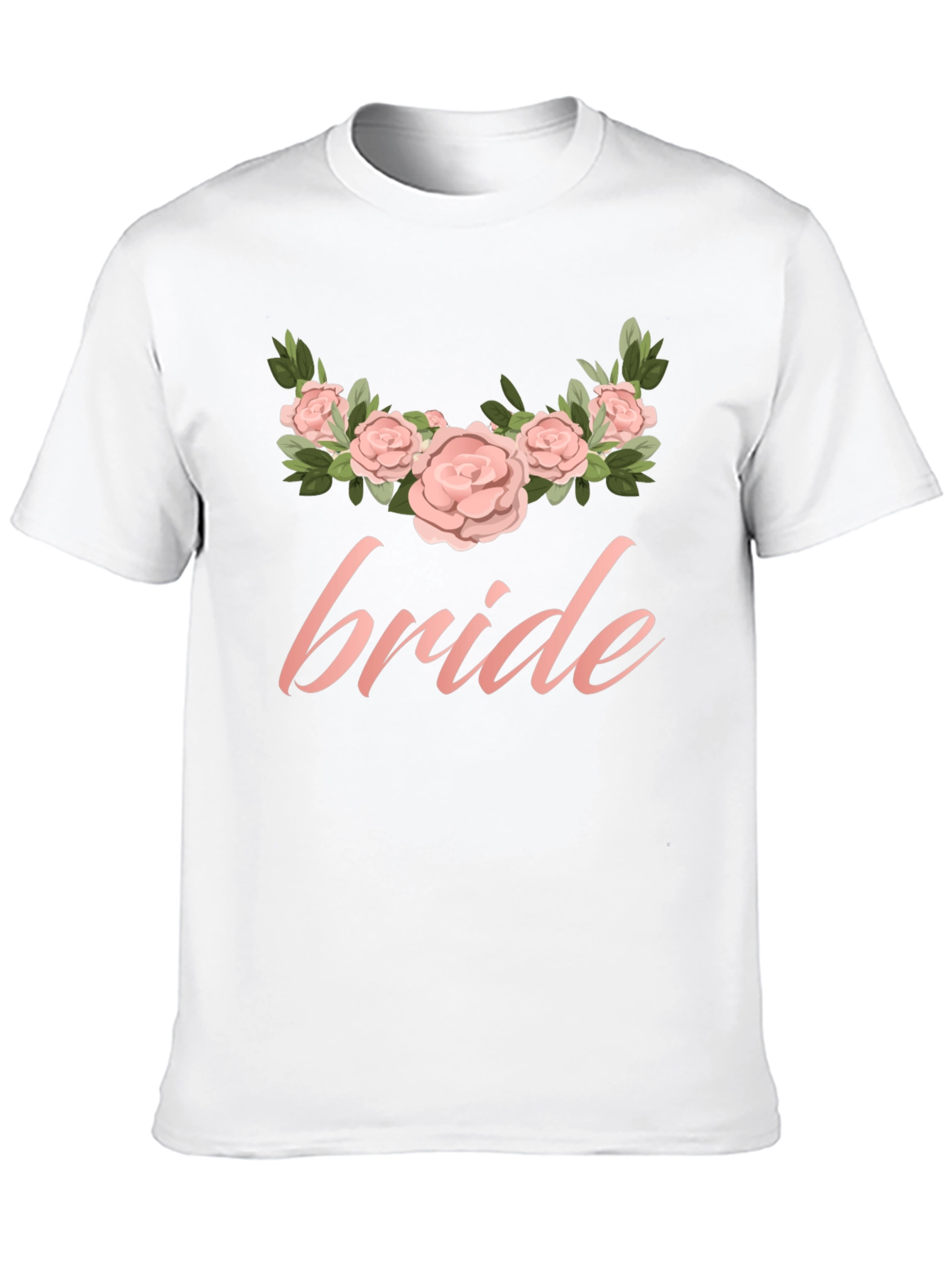Bride Floral T-Shirt - Wedding Party Tee