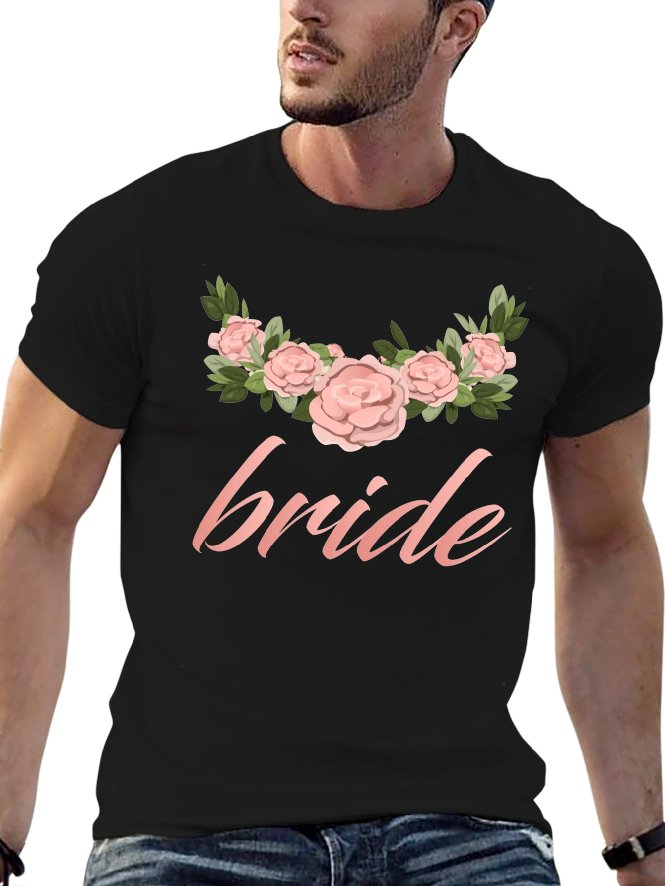 Bride Floral T-Shirt - Wedding Party Tee