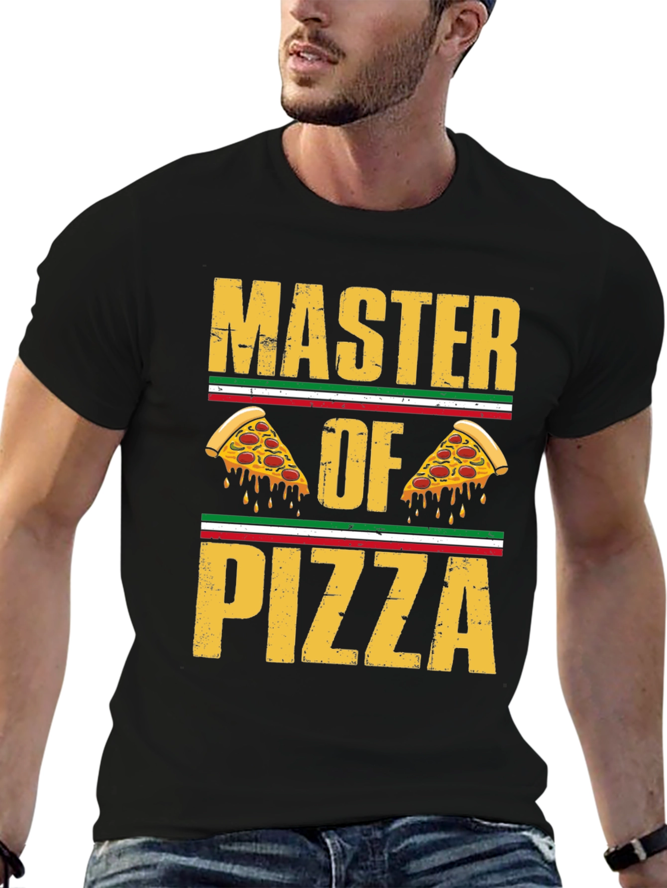 Master of Pizza Graphic T-Shirt