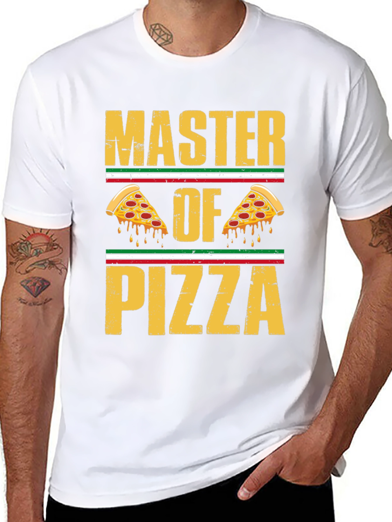 Master of Pizza Graphic T-Shirt