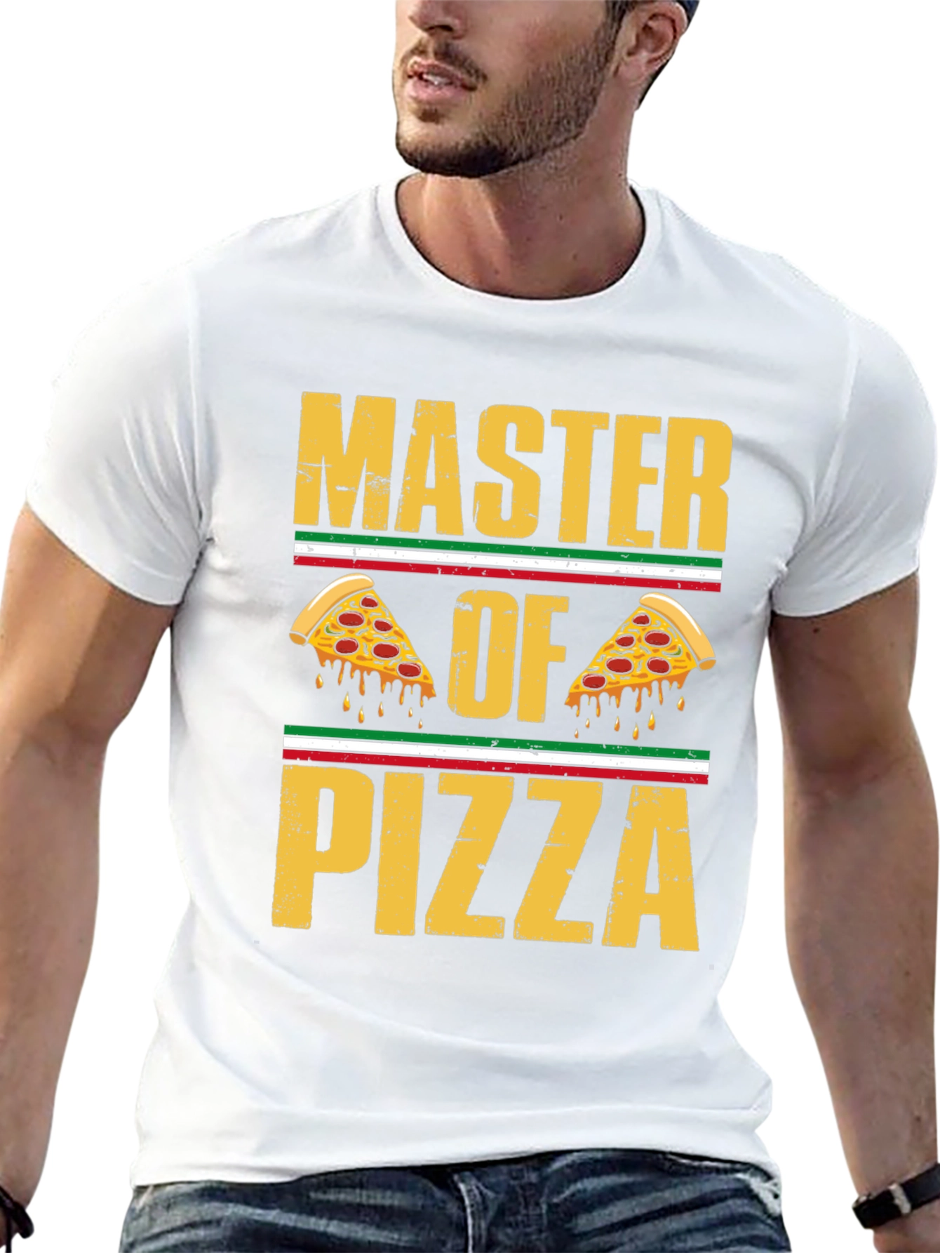 Master of Pizza Graphic T-Shirt