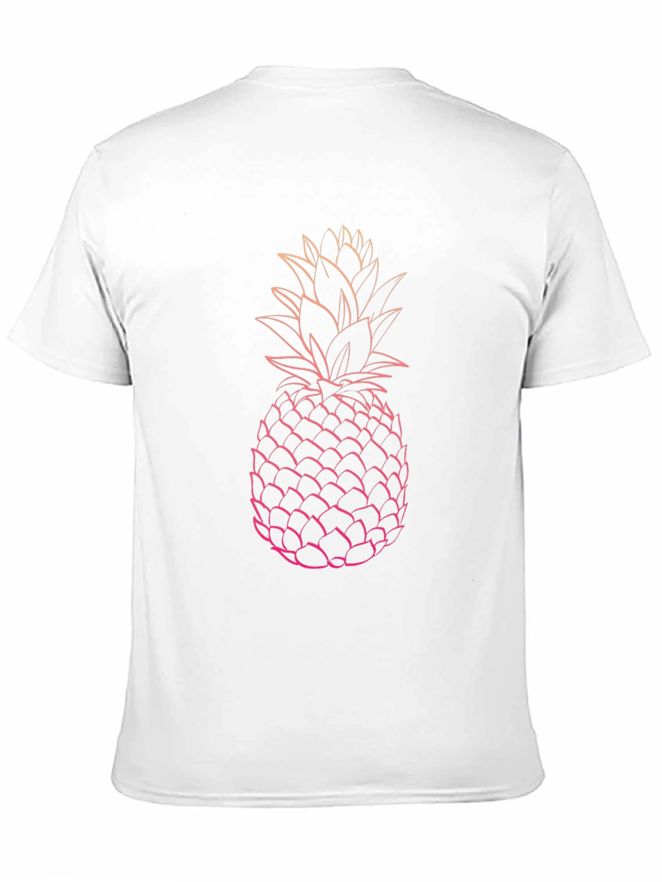 Pineapple Graphic Tee - Black Cotton T-Shirt