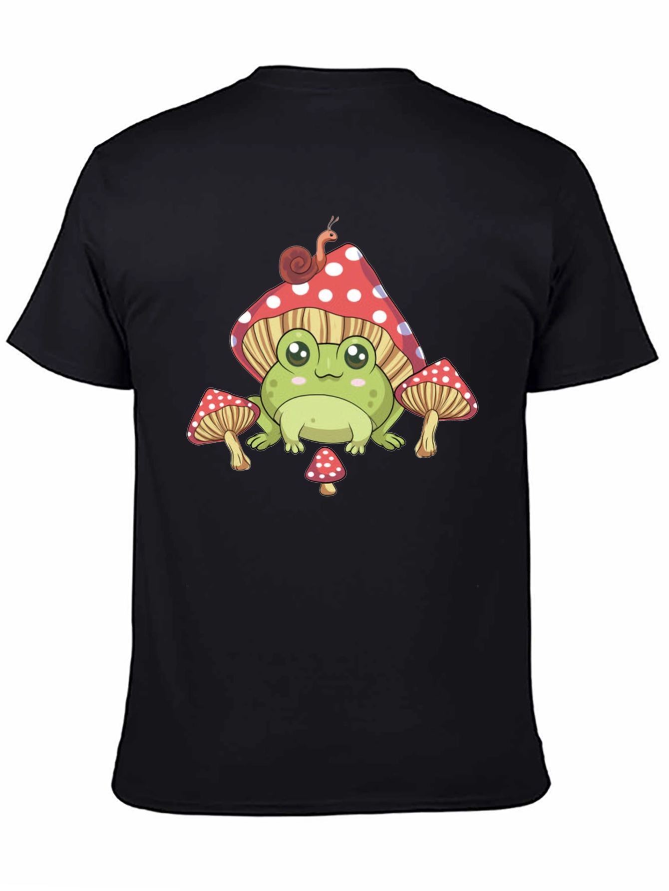 Cute Frog & Mushroom T-Shirt - Whimsical Design