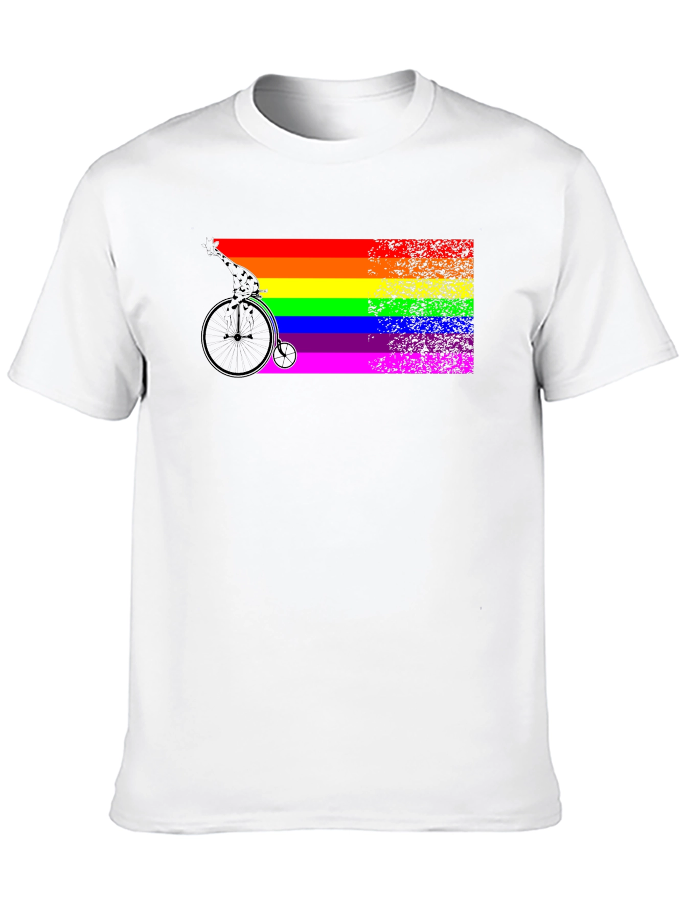 Rainbow Pride Bicycle Graphic T-Shirt