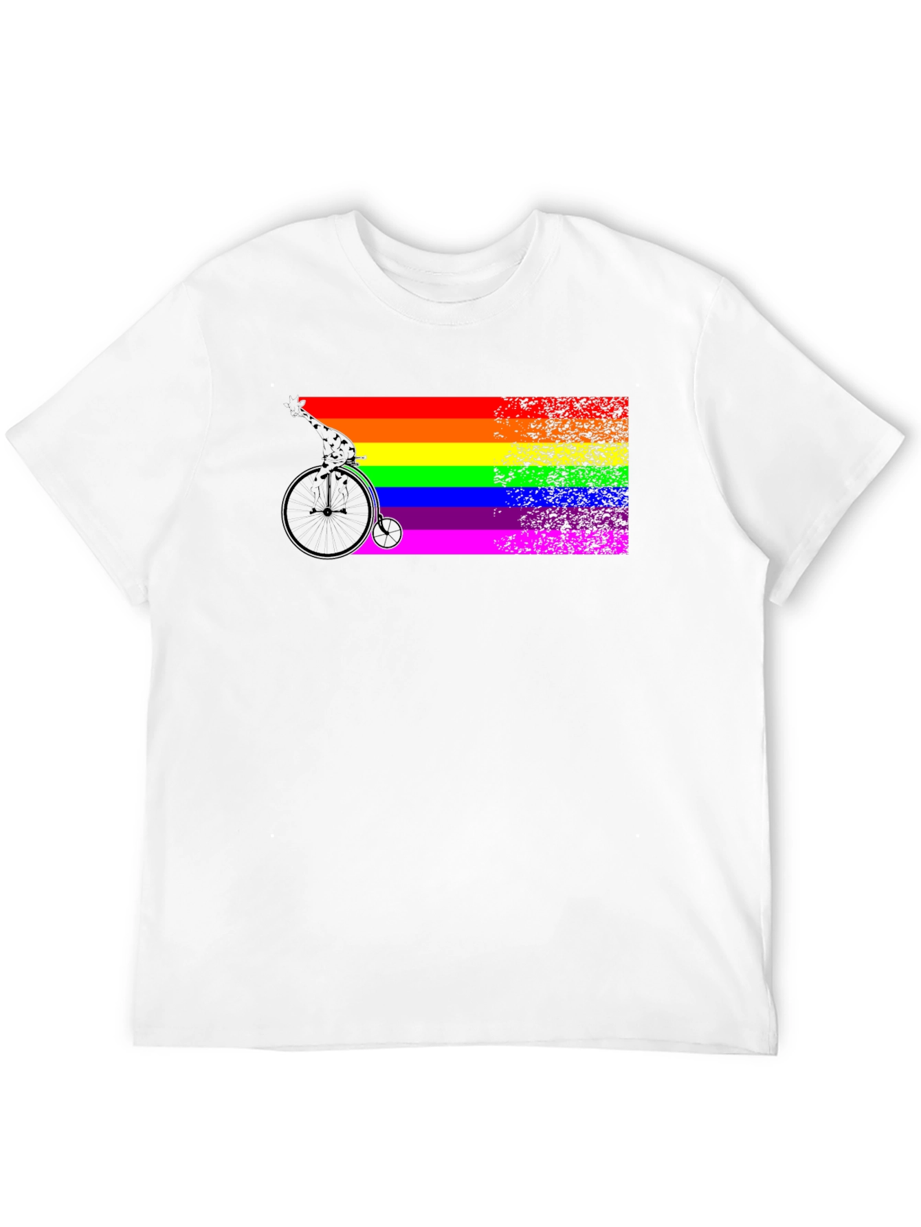 Rainbow Pride Bicycle Graphic T-Shirt