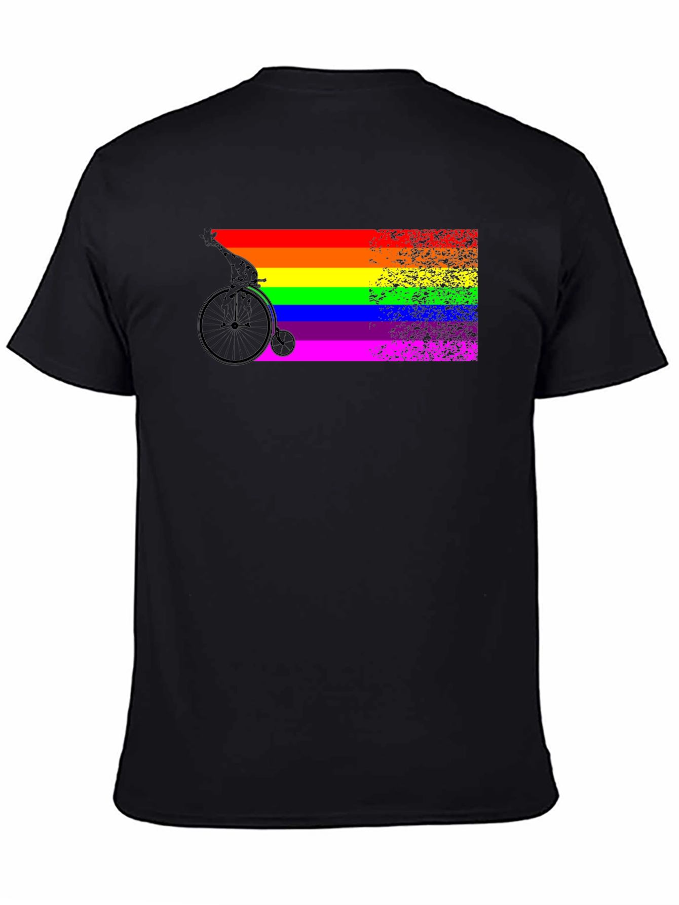 Rainbow Pride Bicycle Graphic T-Shirt