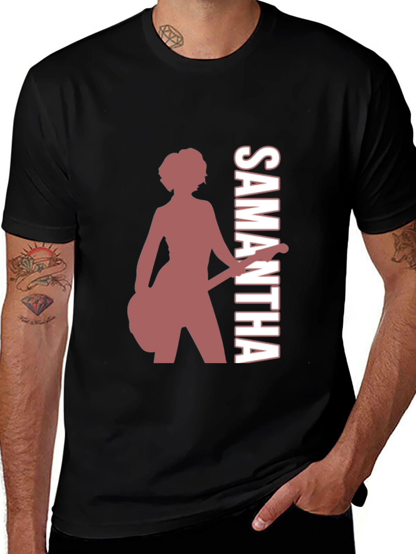Samantha Guitar Player Graphic Tee
