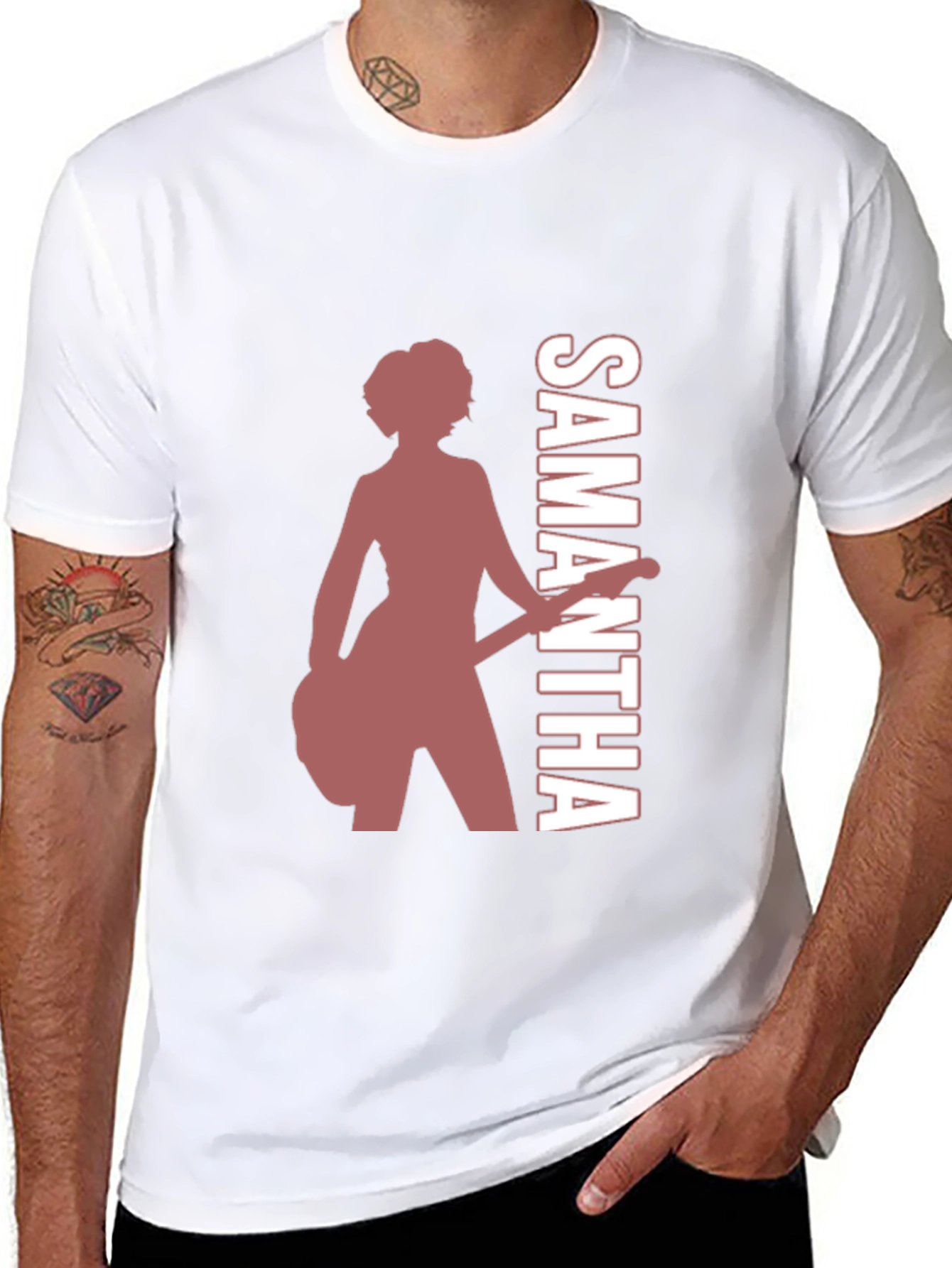 Samantha Guitar Player Graphic Tee