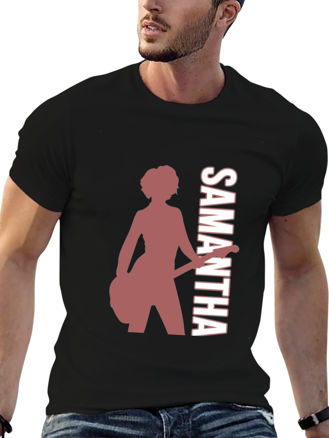 Samantha Guitar Player Graphic Tee