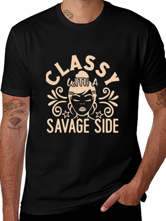 Classy With A Savage Side Graphic T-Shirt