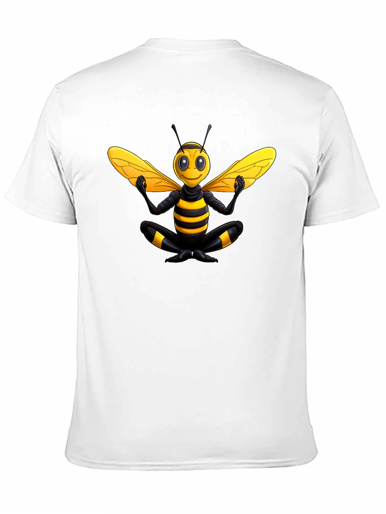Zen Bee T-Shirt - Black Cotton Blend