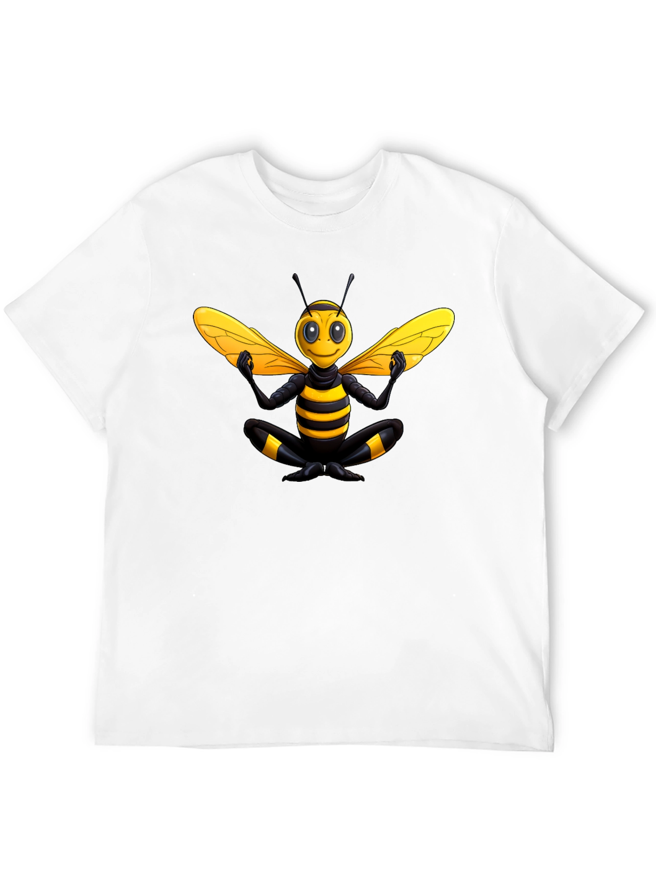 Zen Bee T-Shirt - Black Cotton Blend