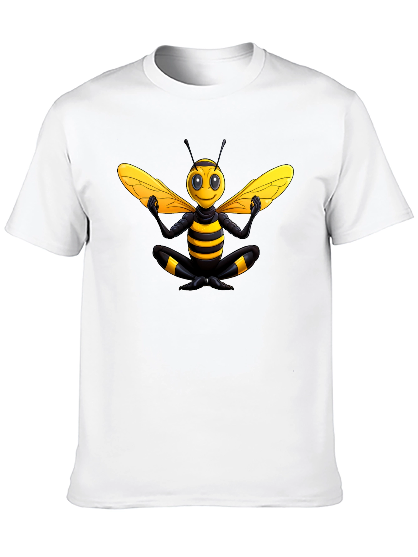 Zen Bee T-Shirt - Black Cotton Blend