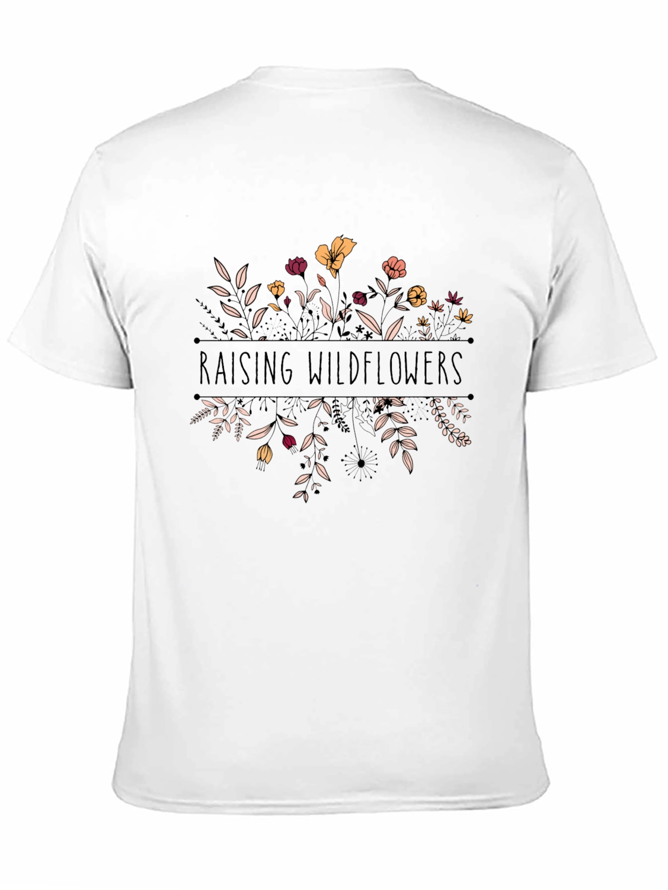 Raising Wildflowers Black Graphic Tee