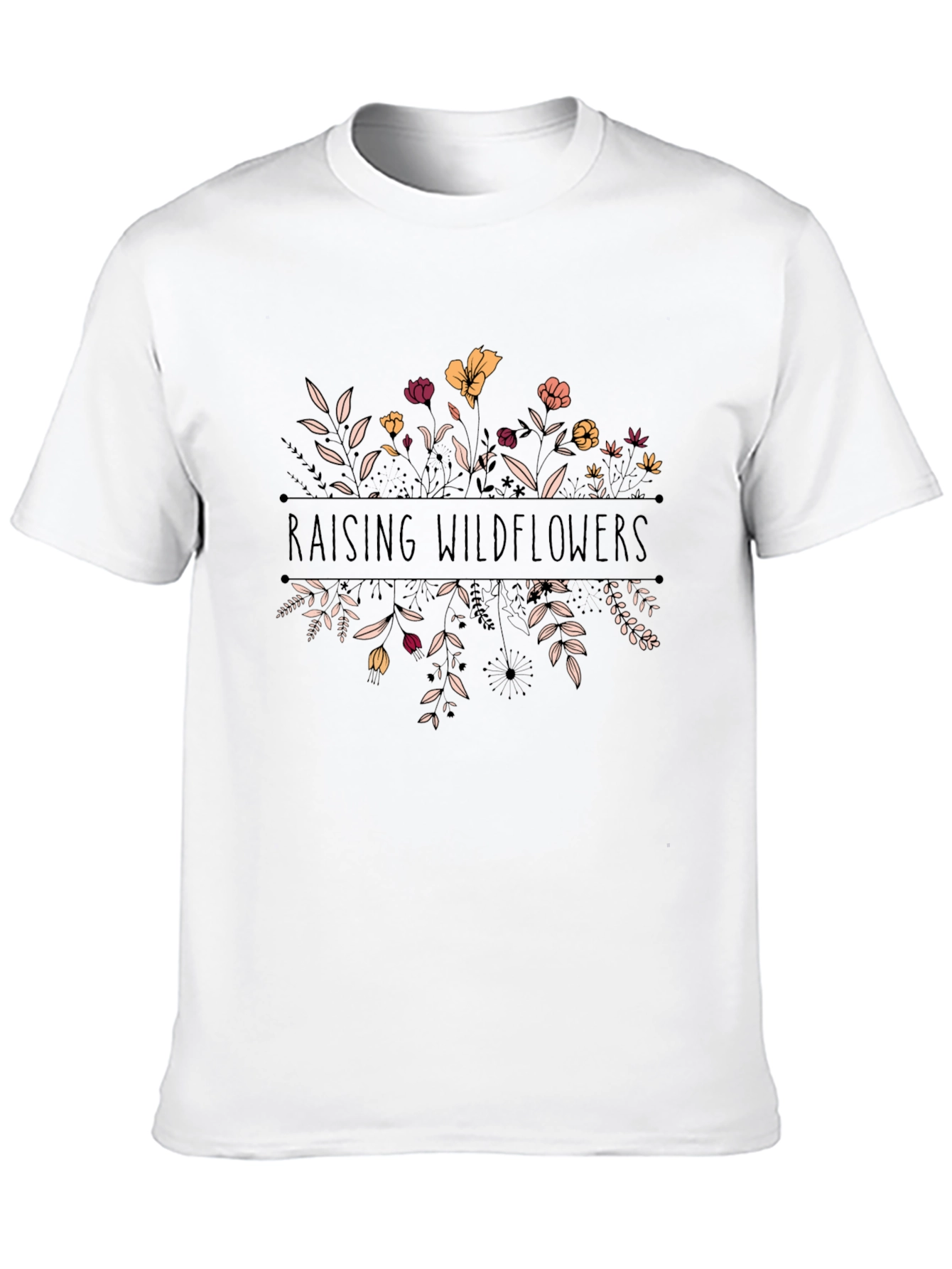 Raising Wildflowers Black Graphic Tee