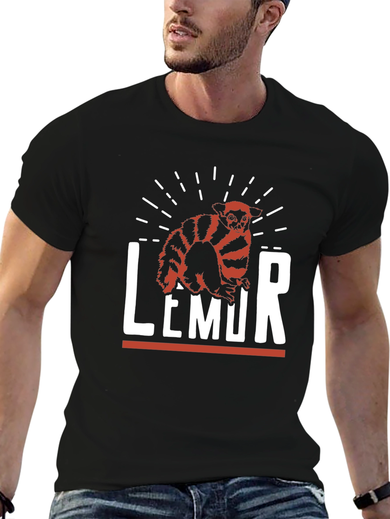 Lemur Graphic Print T-Shirt