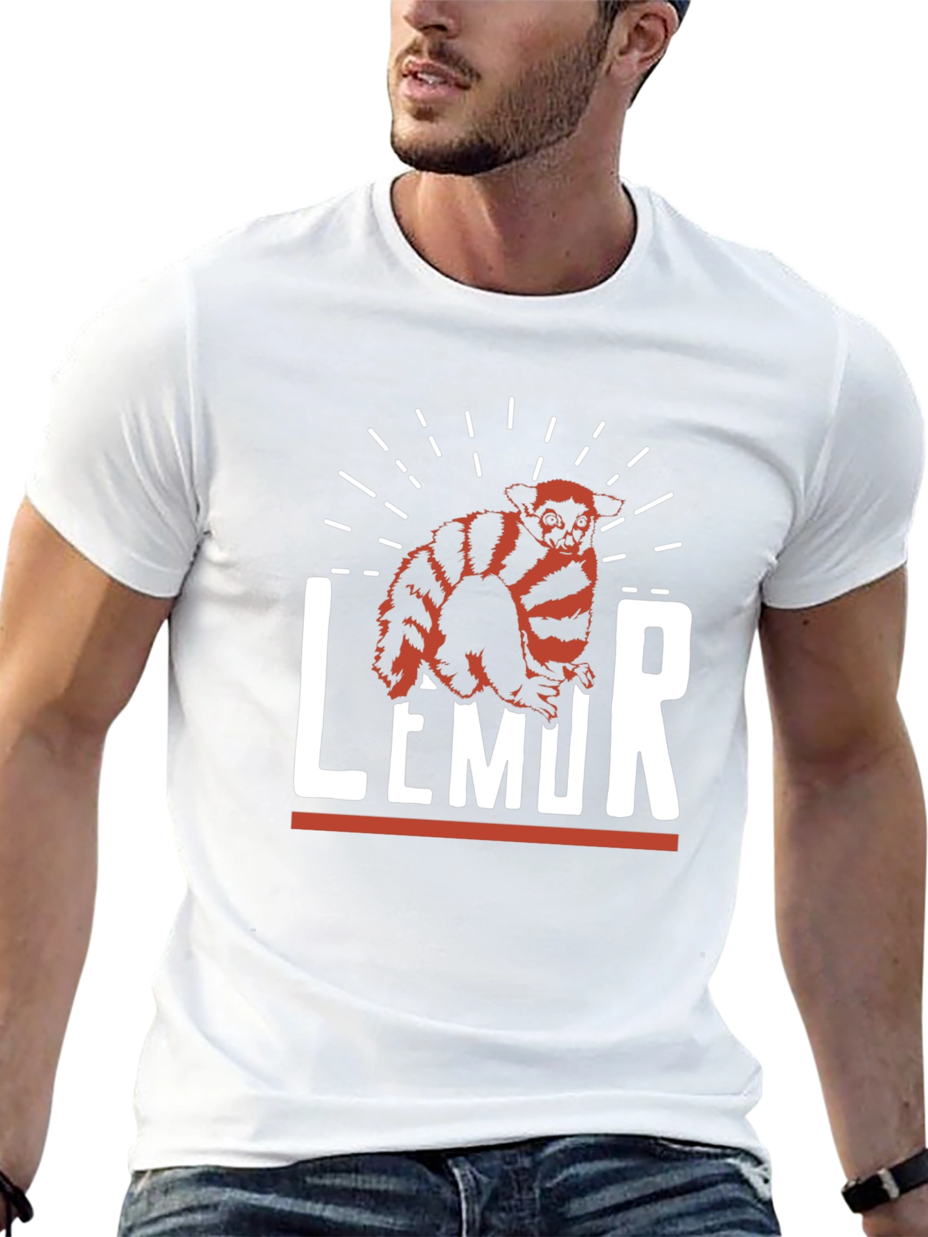 Lemur Graphic Print T-Shirt