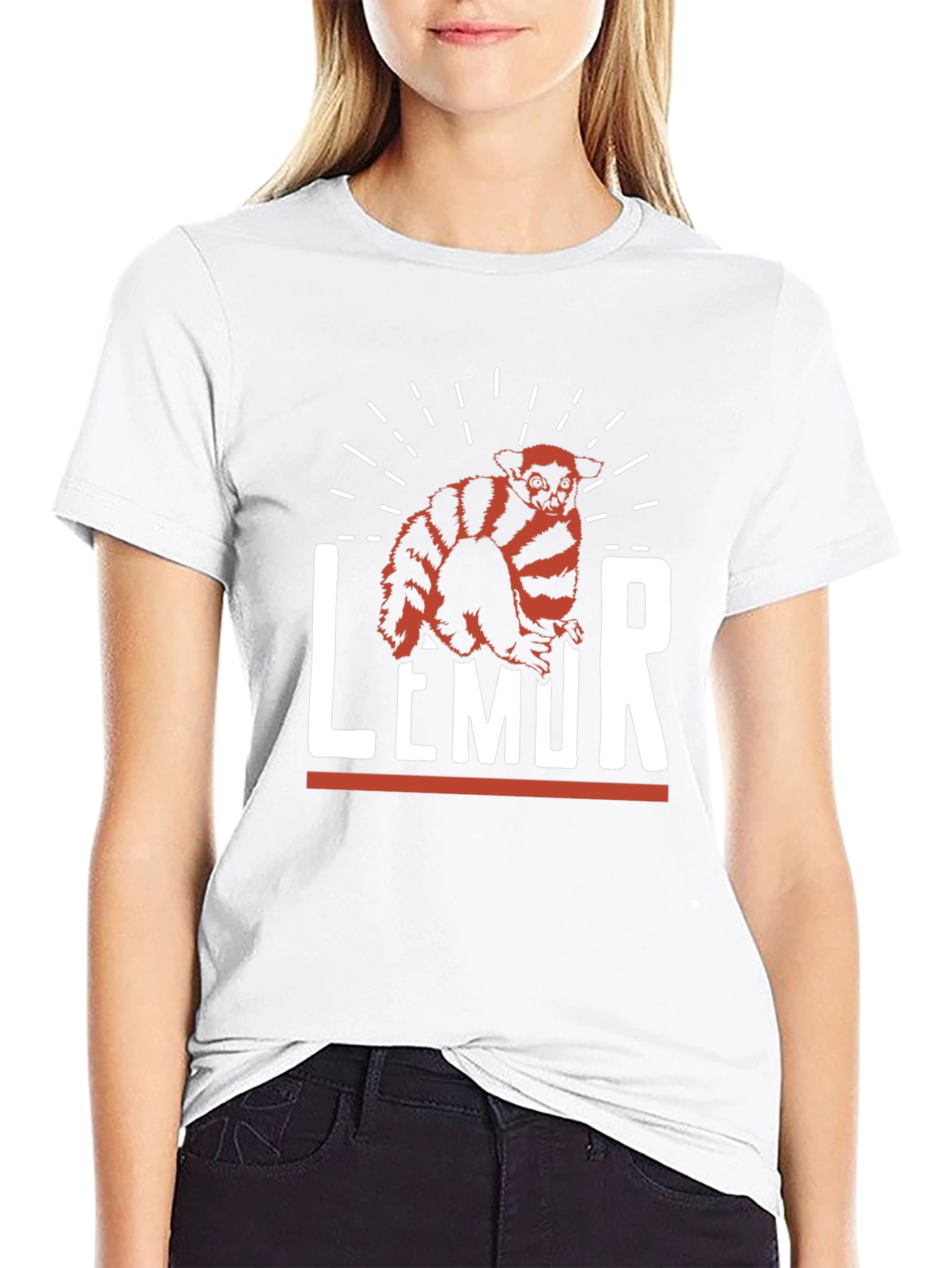 Lemur Graphic Print T-Shirt
