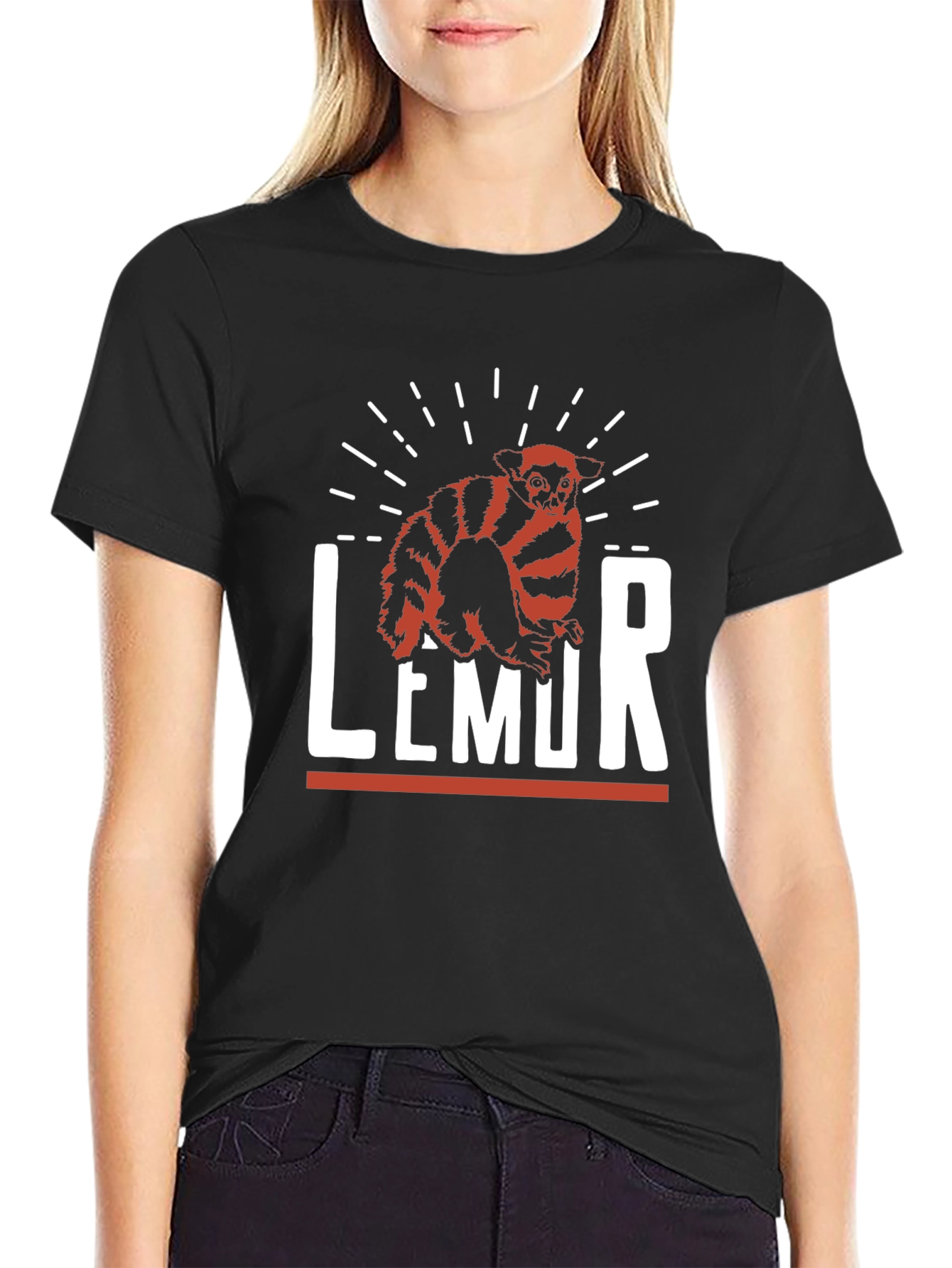 Lemur Graphic Print T-Shirt