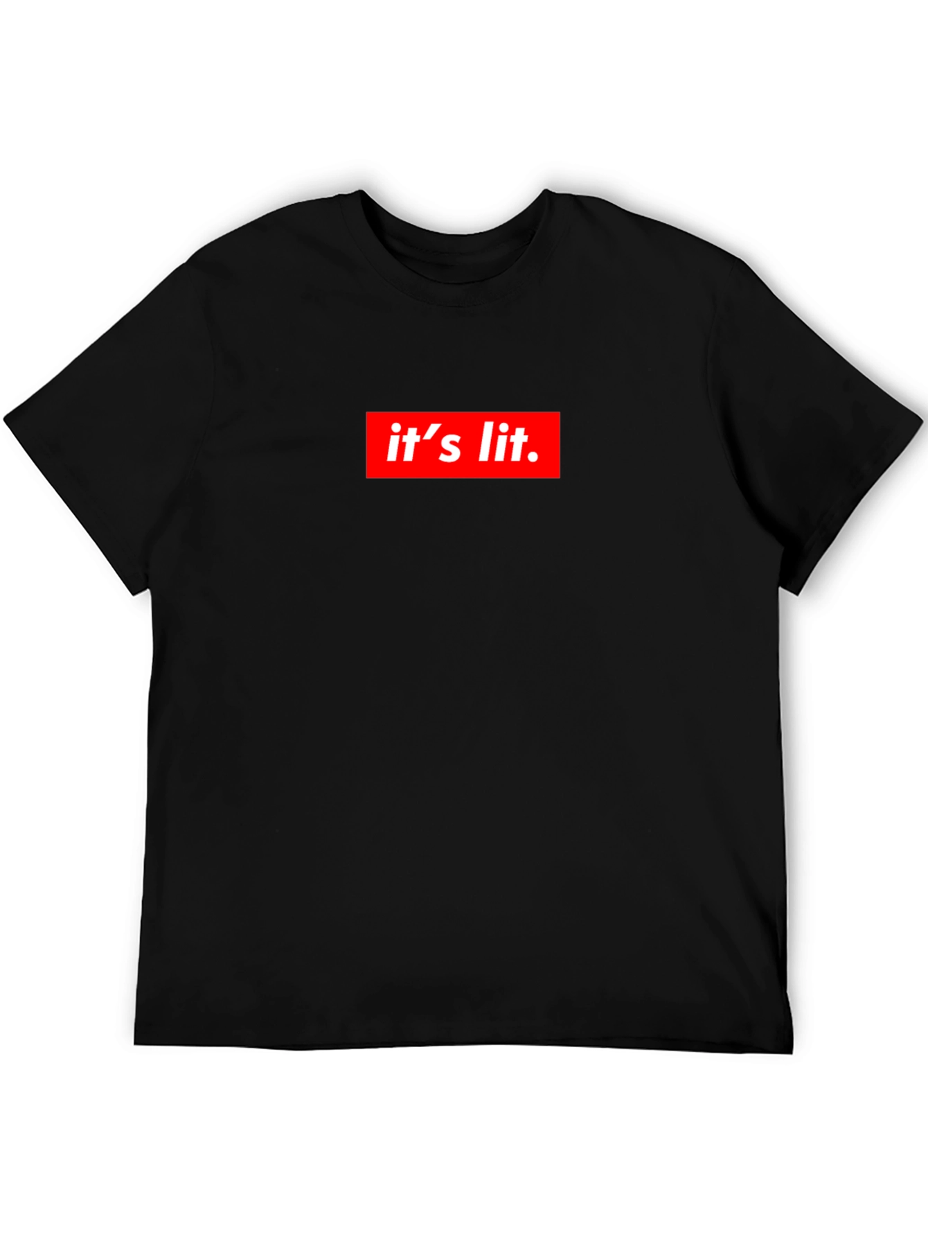Its Lit Graphic Tee - Trendy Statement Shirt