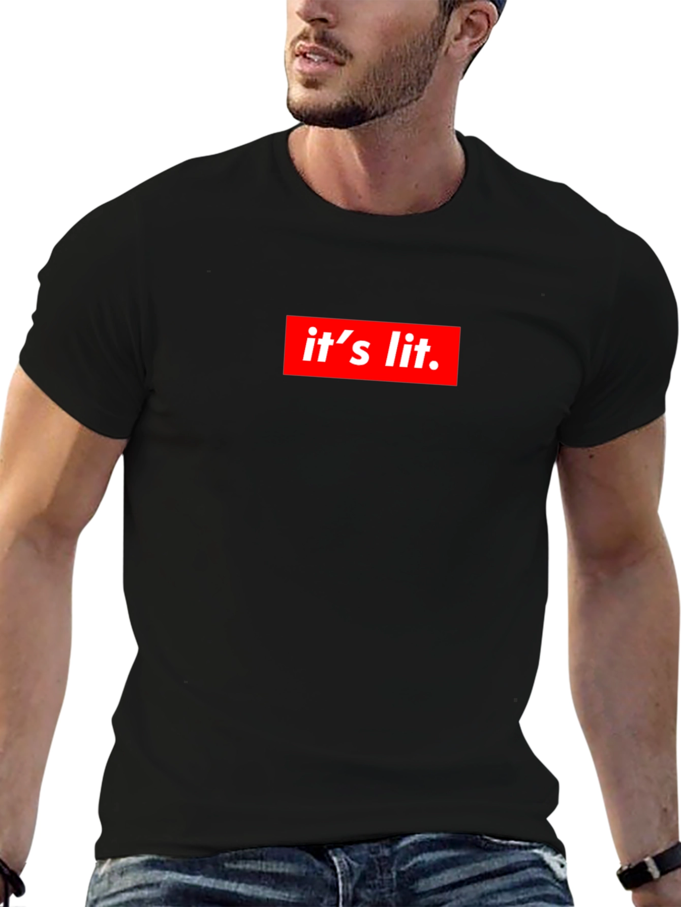 Its Lit Graphic Tee - Trendy Statement Shirt