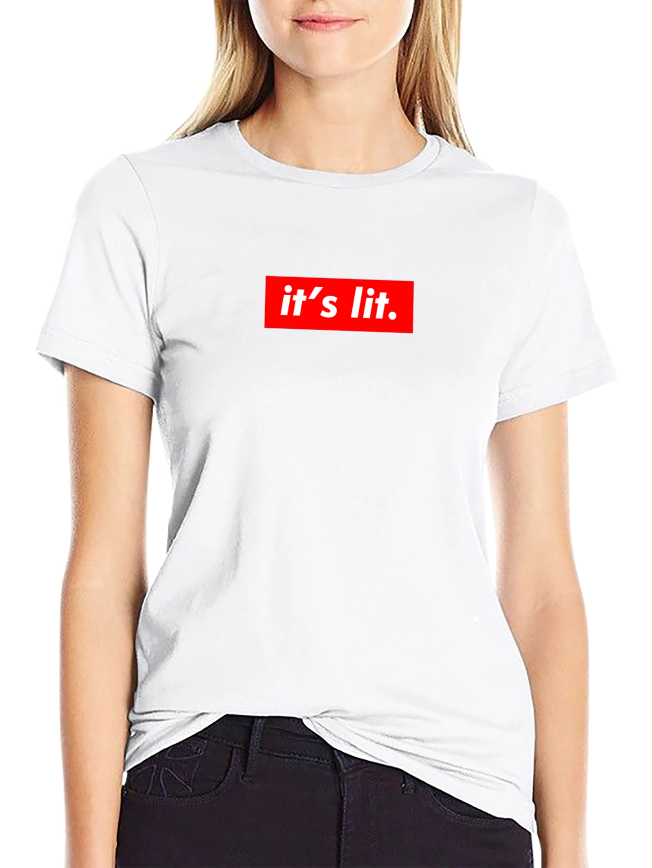Its Lit Graphic Tee - Trendy Statement Shirt