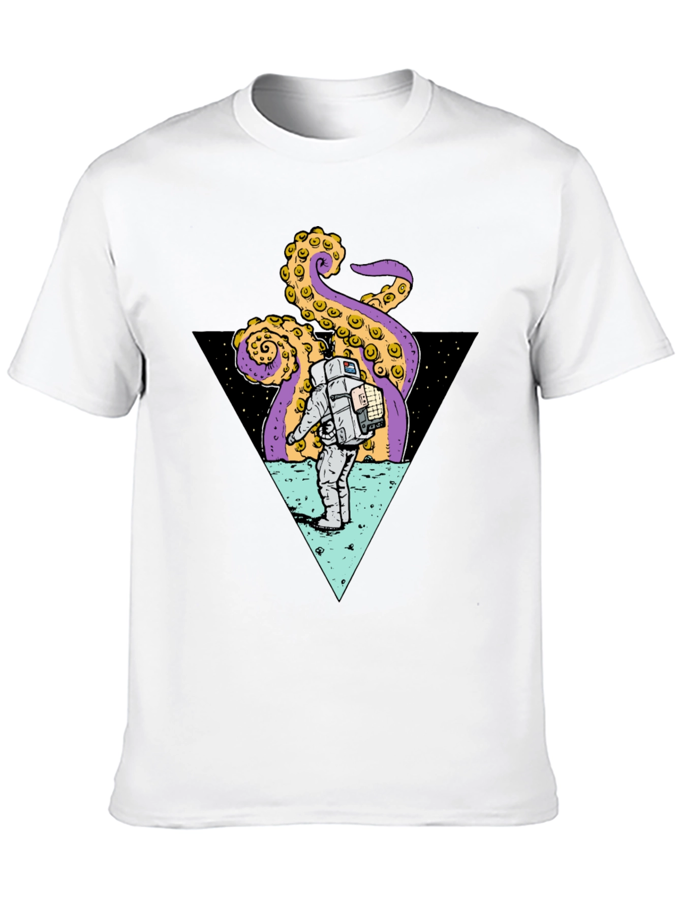 Astronaut & Octopus Triangle Graphic Tee