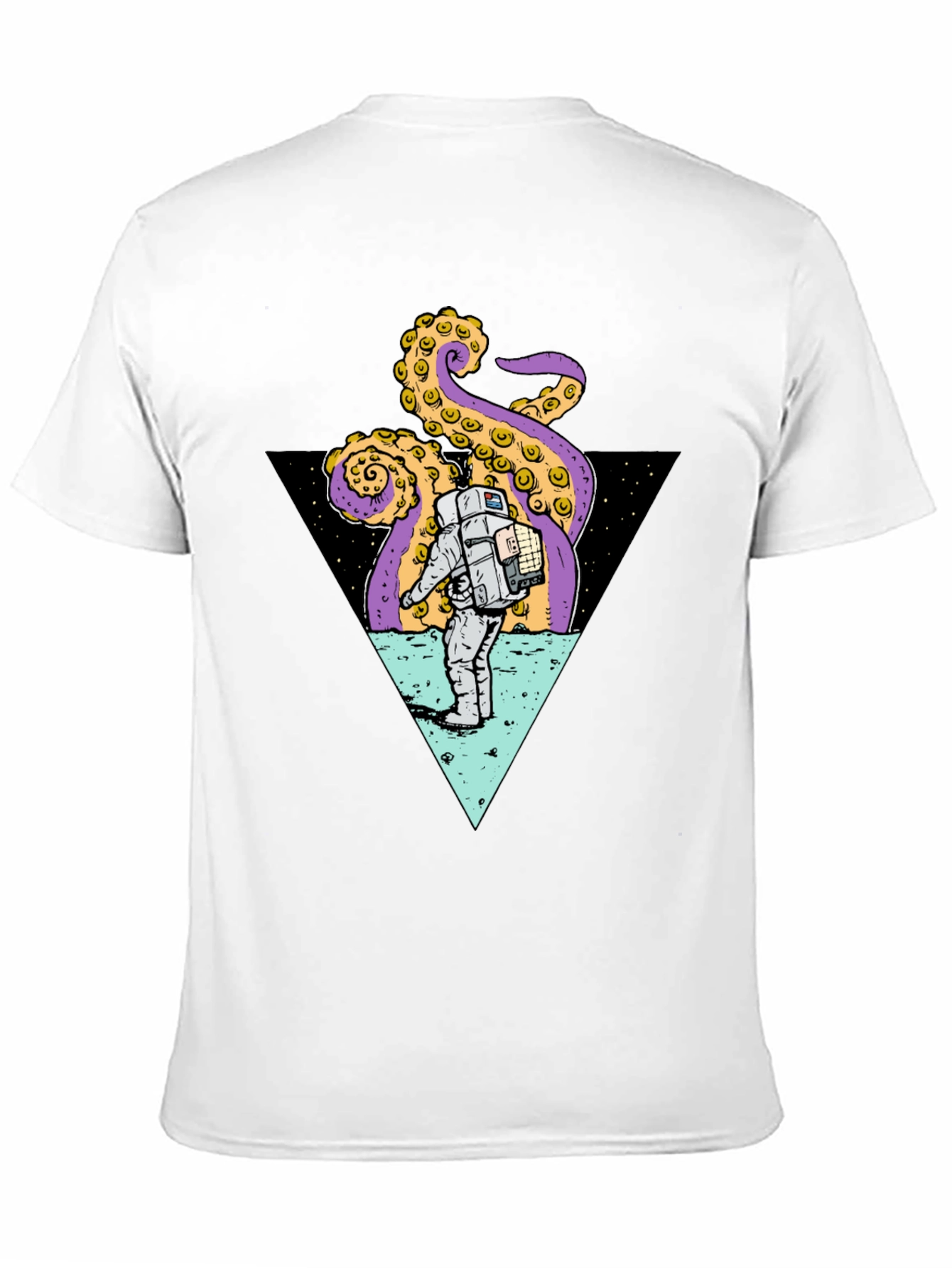 Astronaut & Octopus Triangle Graphic Tee