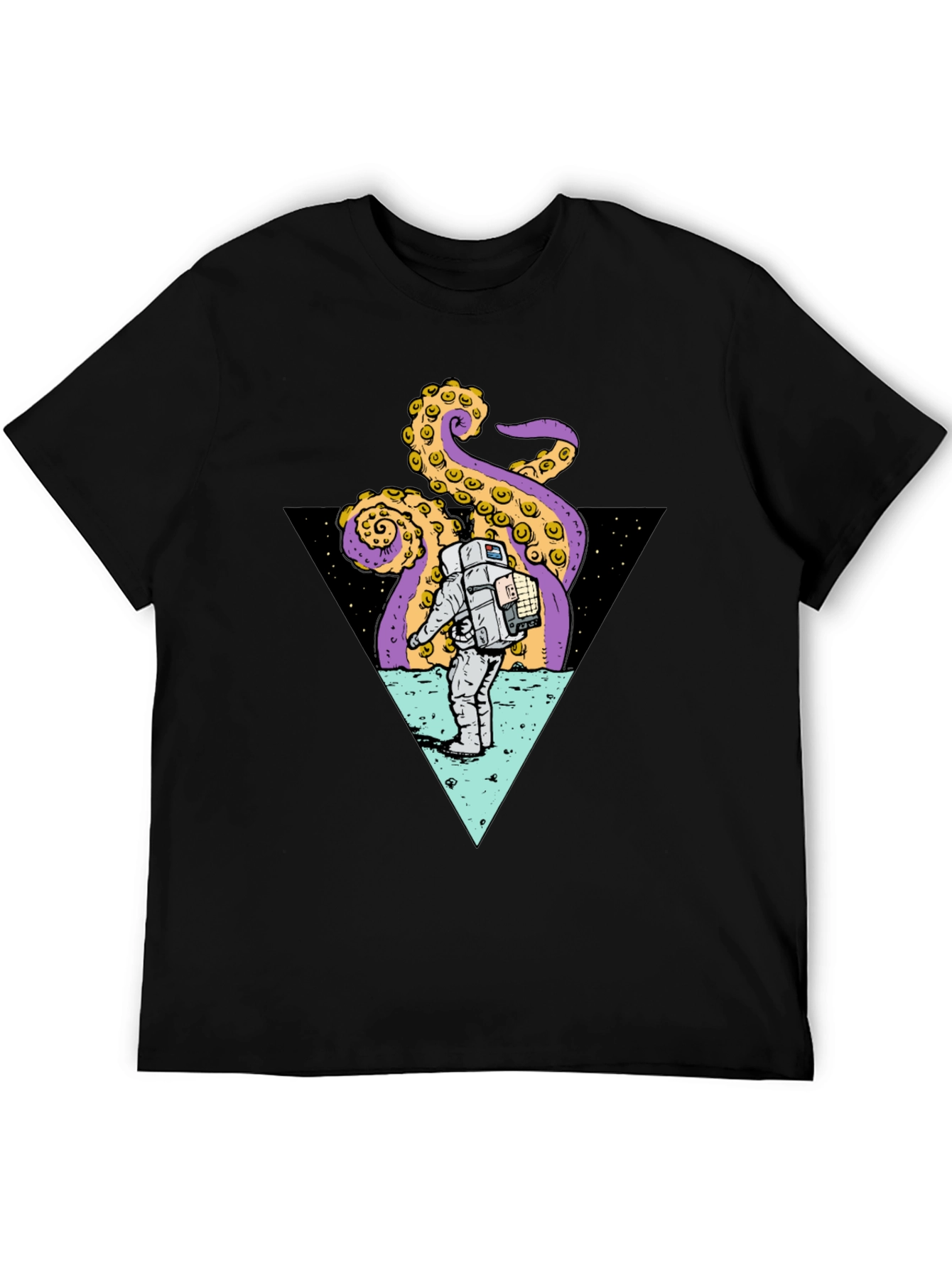 Astronaut & Octopus Triangle Graphic Tee