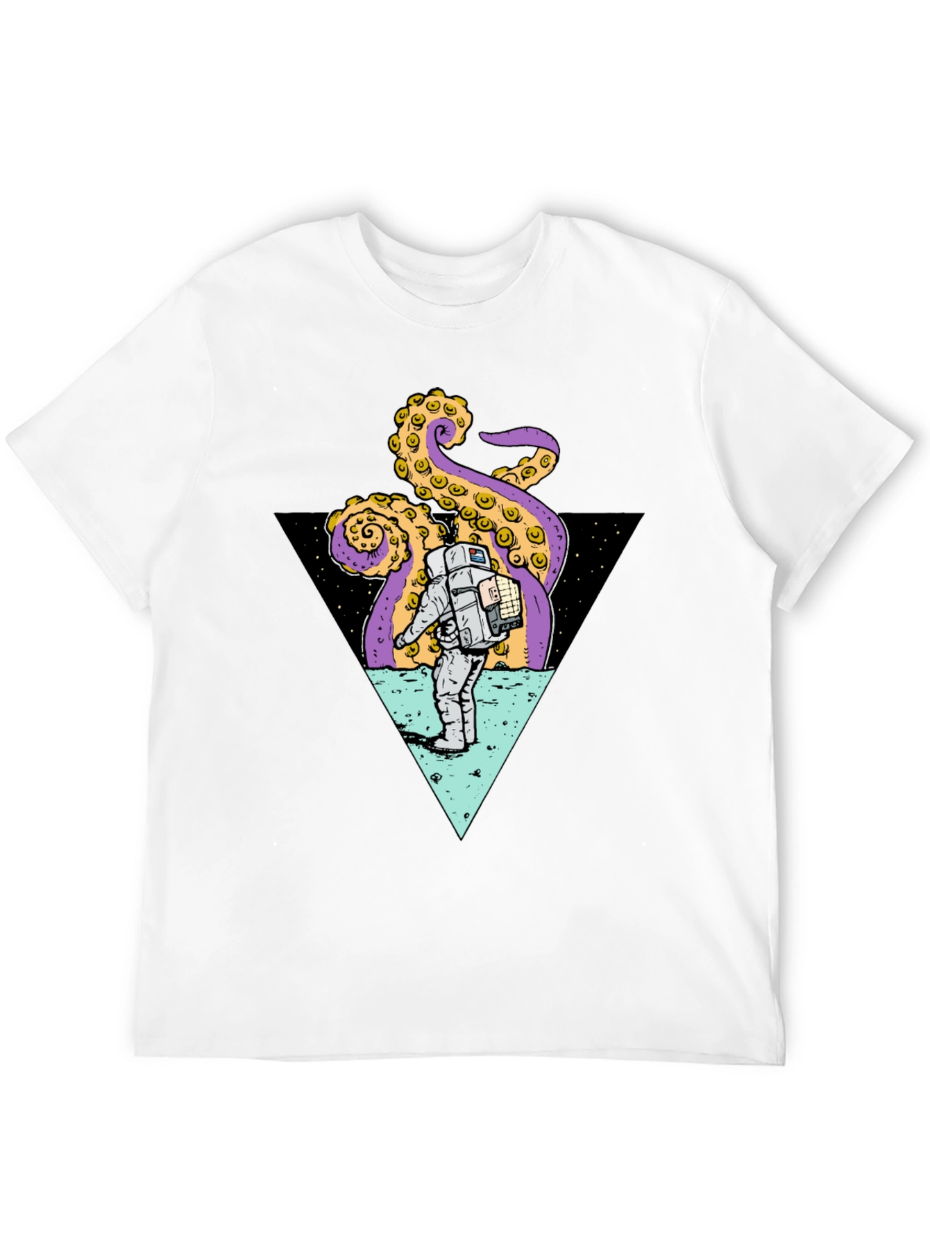Astronaut & Octopus Triangle Graphic Tee