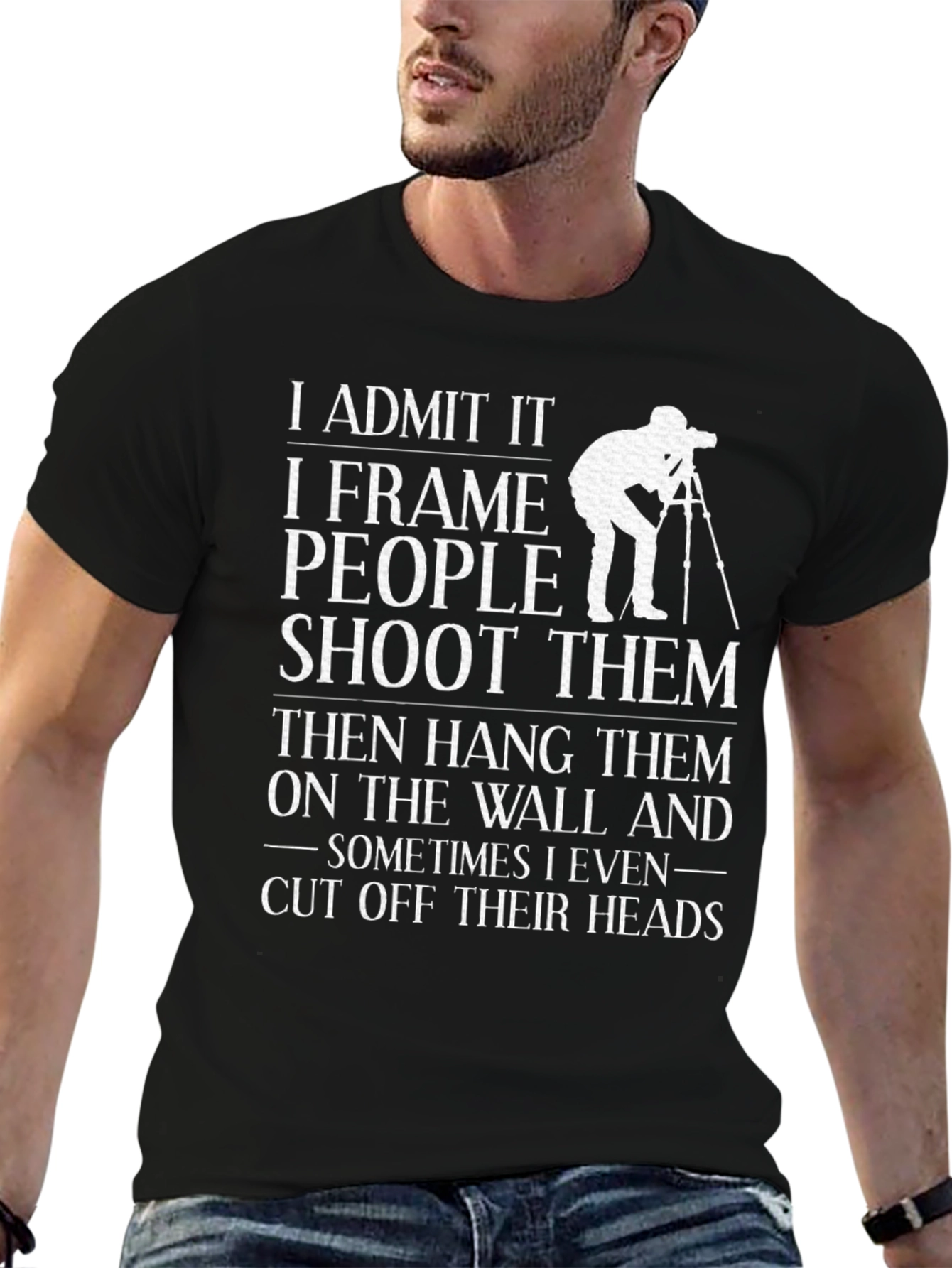 Photographers Pun Tee - I Frame People T-Shirt