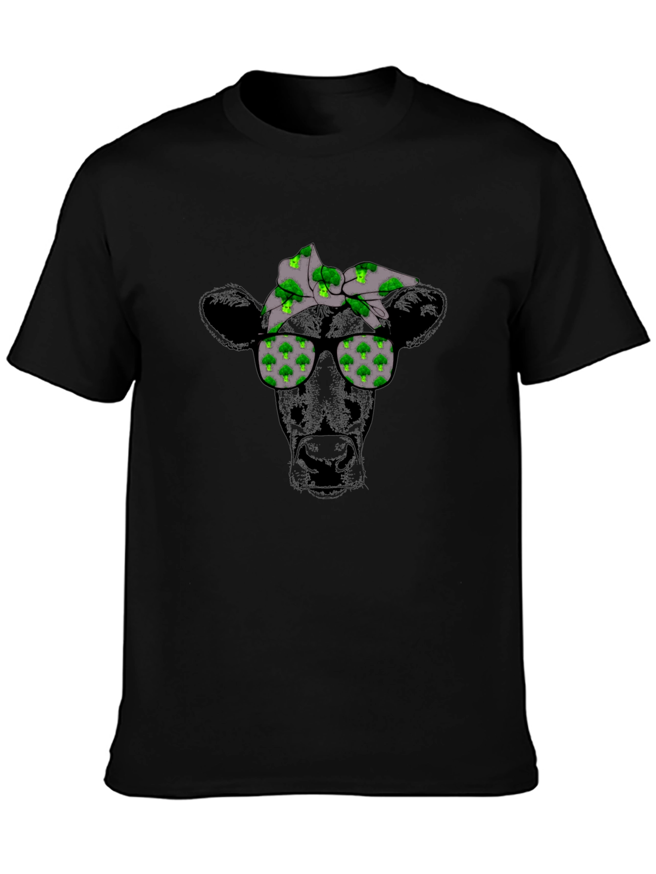 Cool Cow Broccoli Bandana T-Shirt