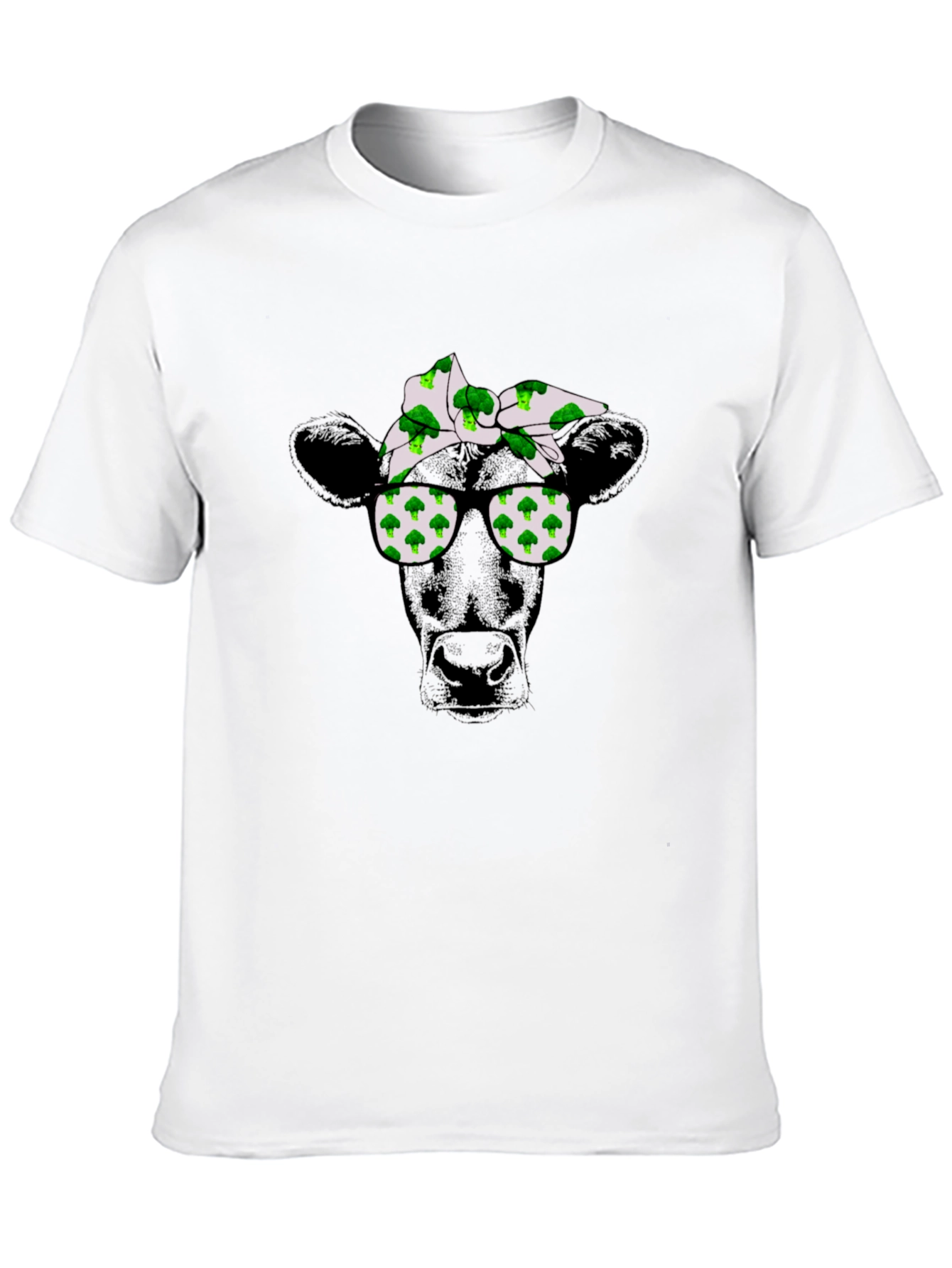 Cool Cow Broccoli Bandana T-Shirt