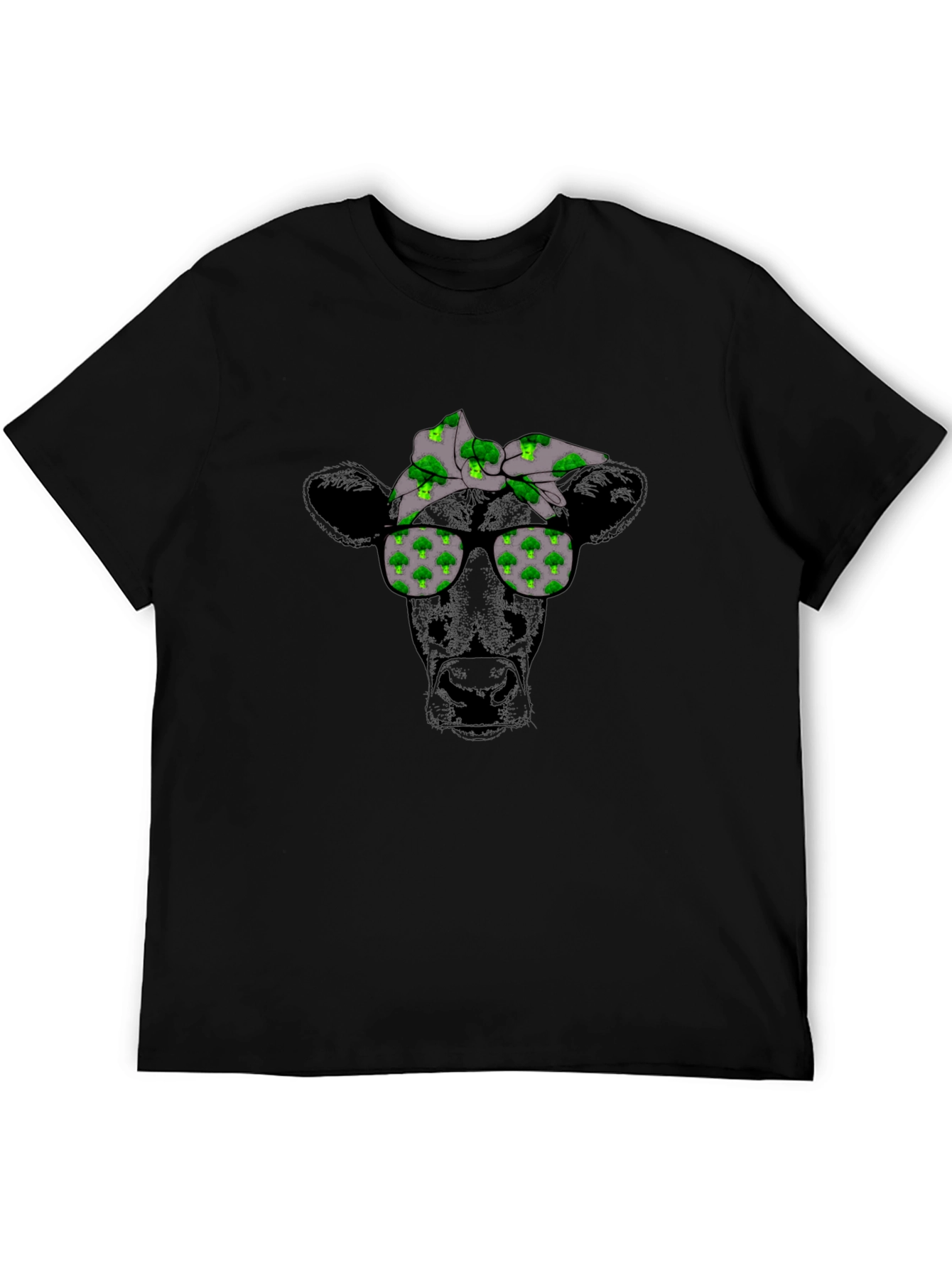 Cool Cow Broccoli Bandana T-Shirt