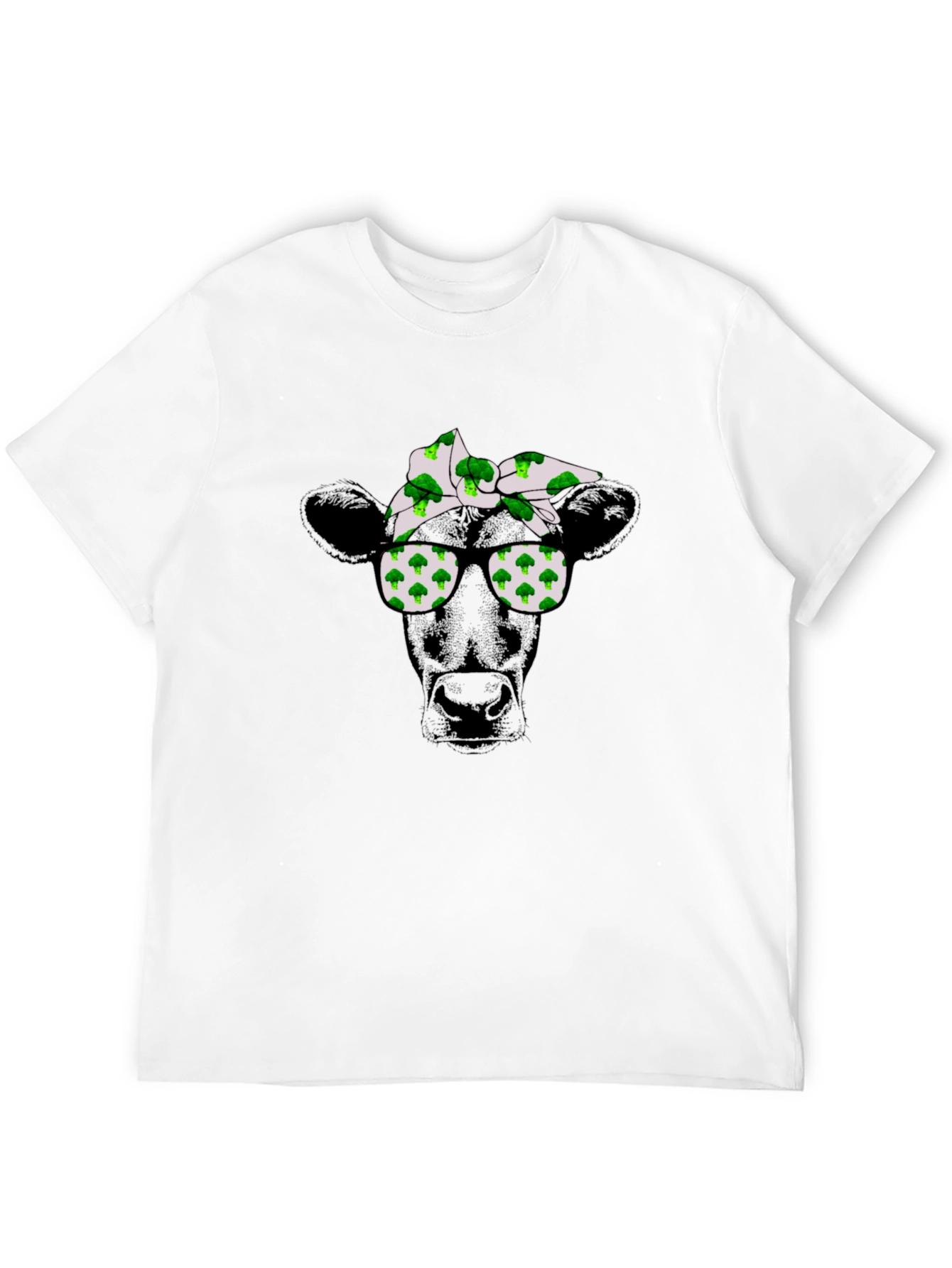 Cool Cow Broccoli Bandana T-Shirt