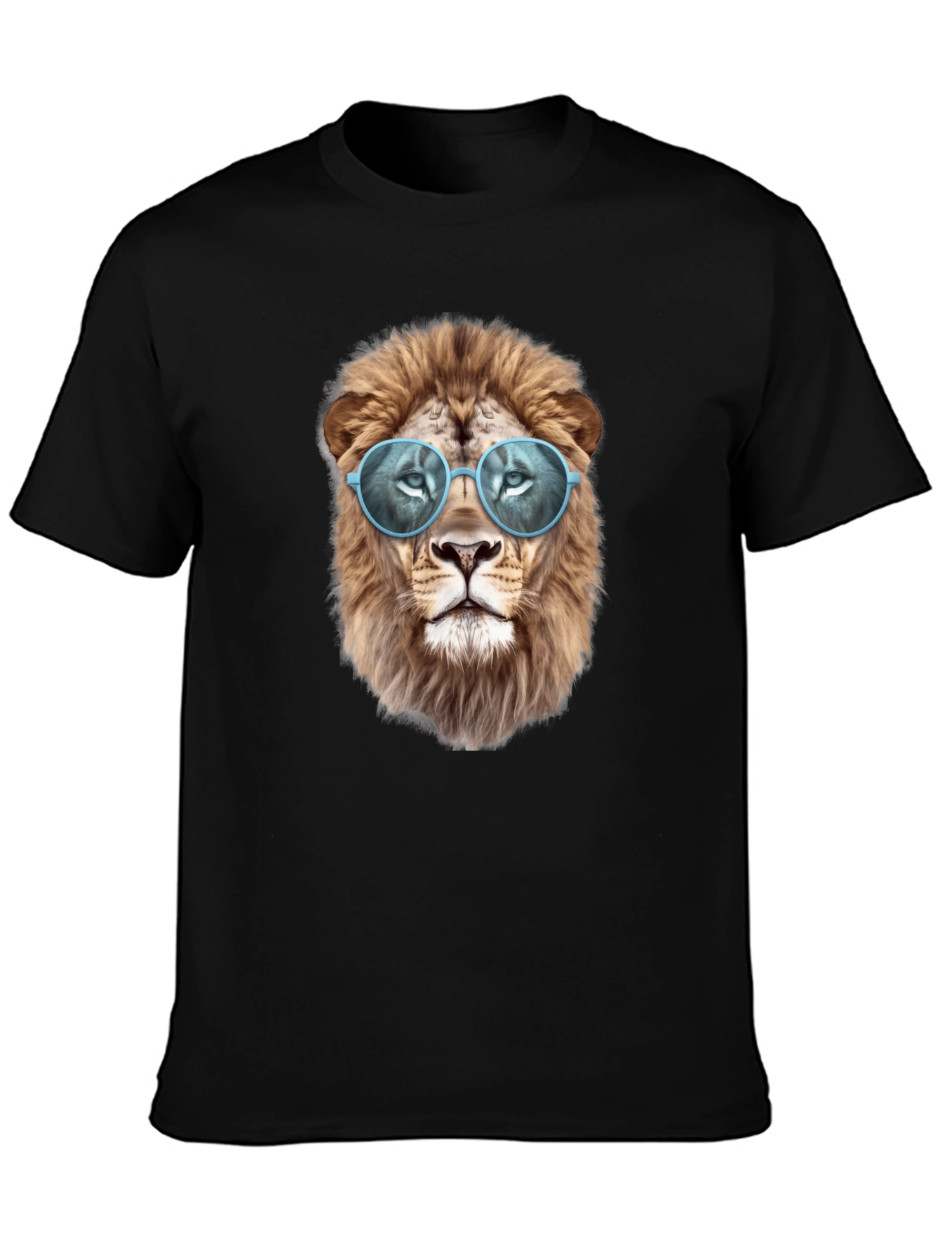 Cool Lion Graphic T-Shirt - Black