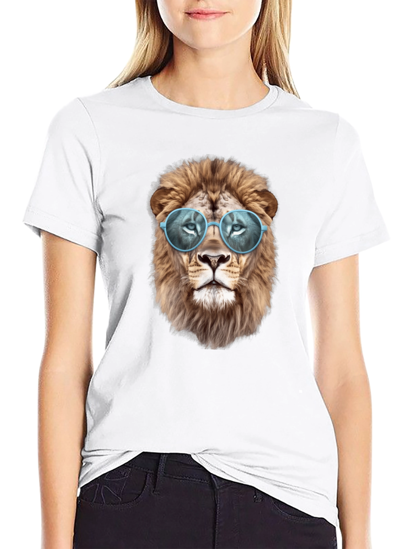 Cool Lion Graphic T-Shirt - Black