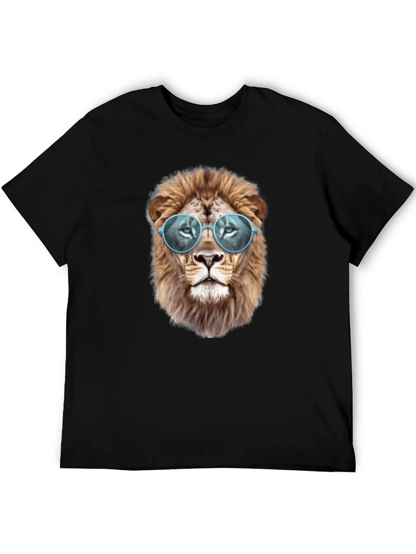 Cool Lion Graphic T-Shirt - Black