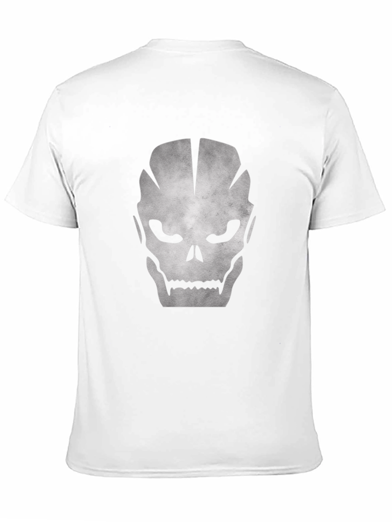 Skull Graphic Black Cotton Tee for Men