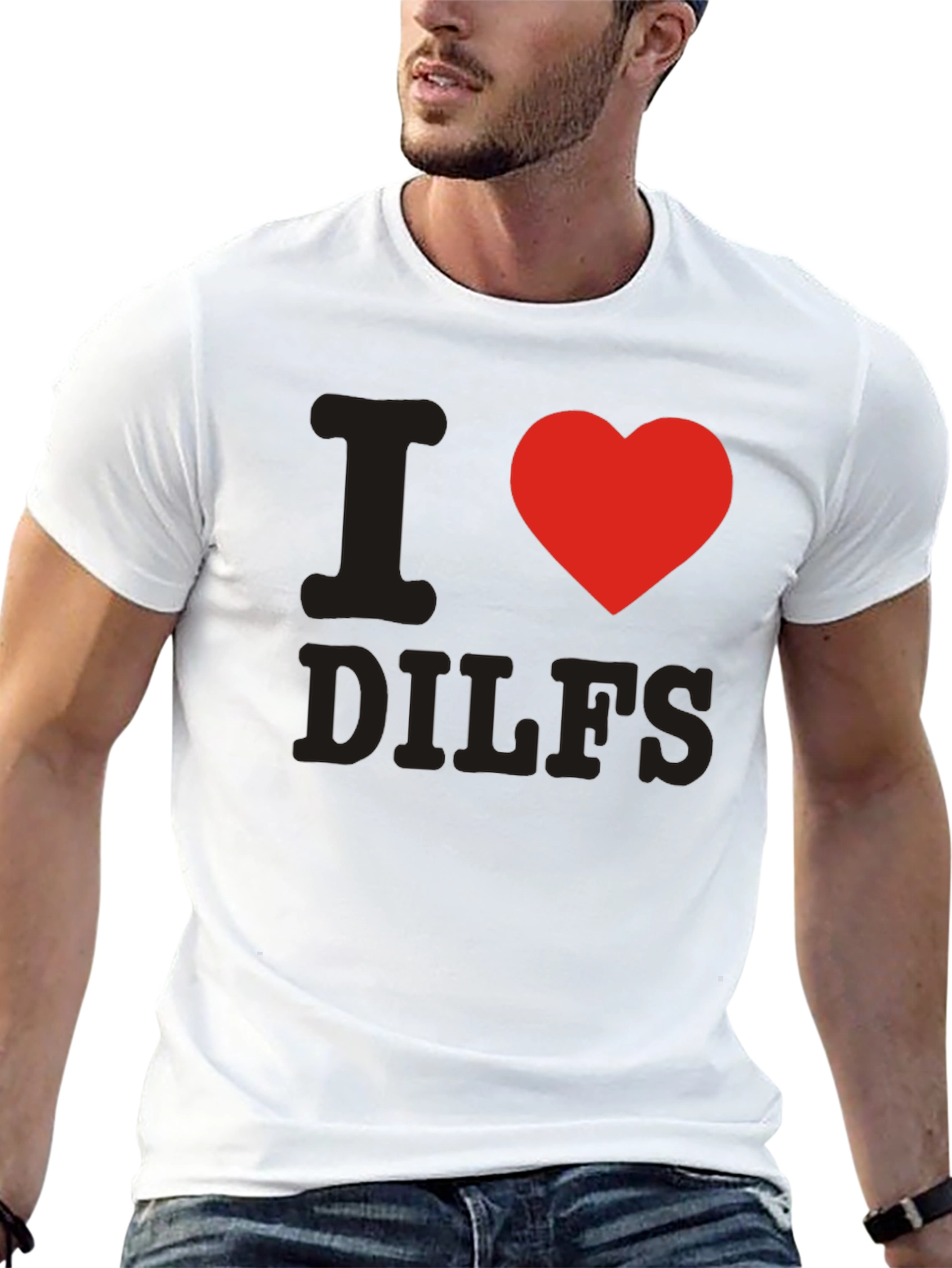 I Heart DILFS Black T-Shirt