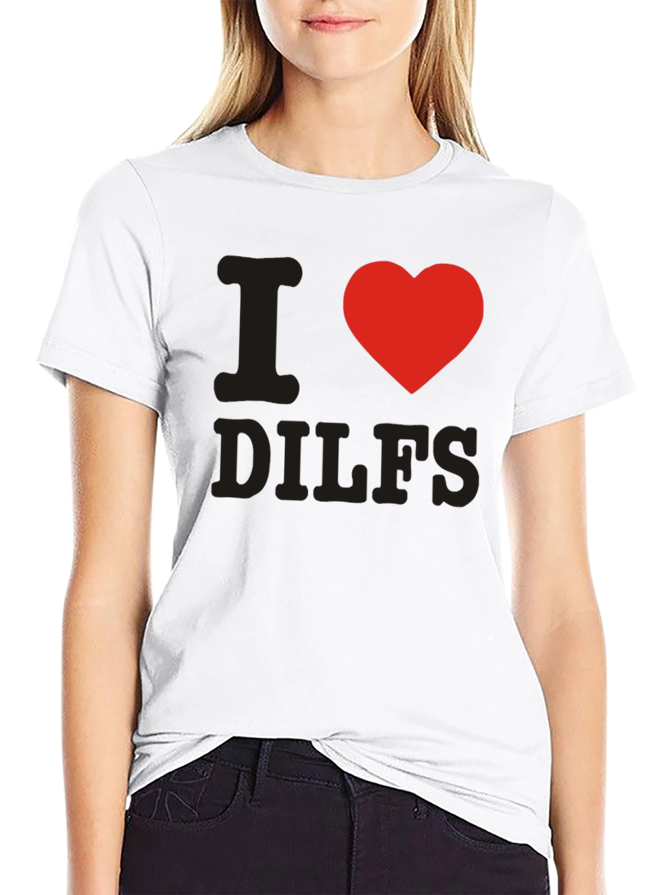 I Heart DILFS Black T-Shirt