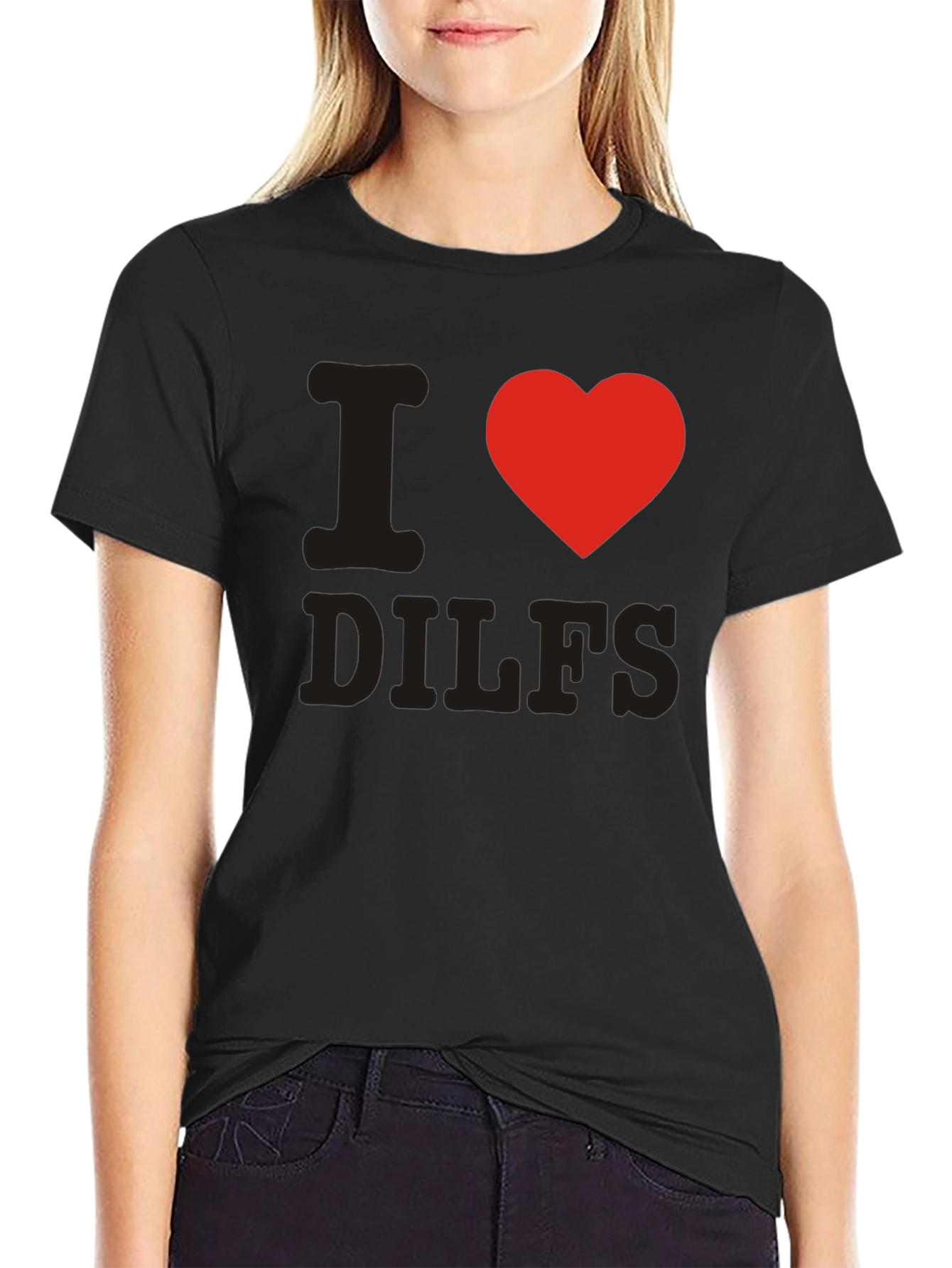 I Heart DILFS Black T-Shirt