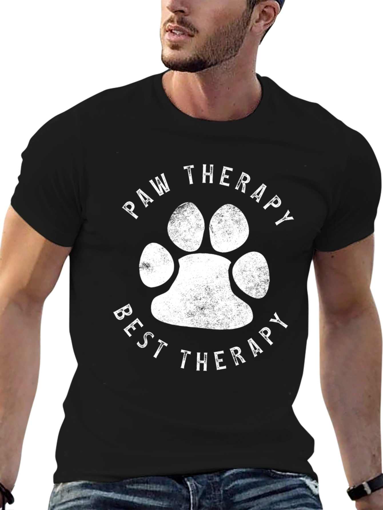 Paw Therapy T-Shirt - Best Therapy Graphic Tee