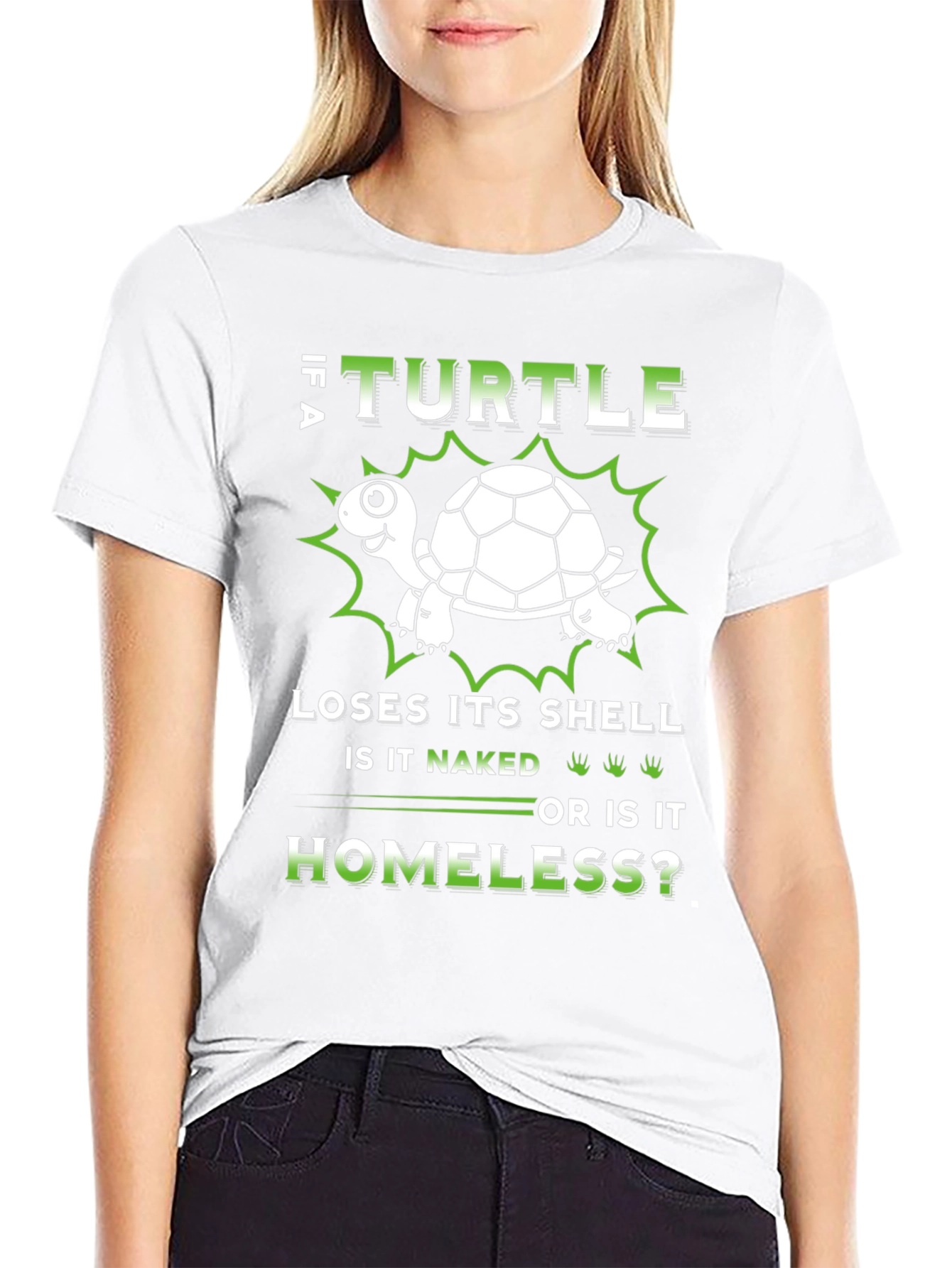 Turtle Humor T-Shirt - Naked or Homeless?