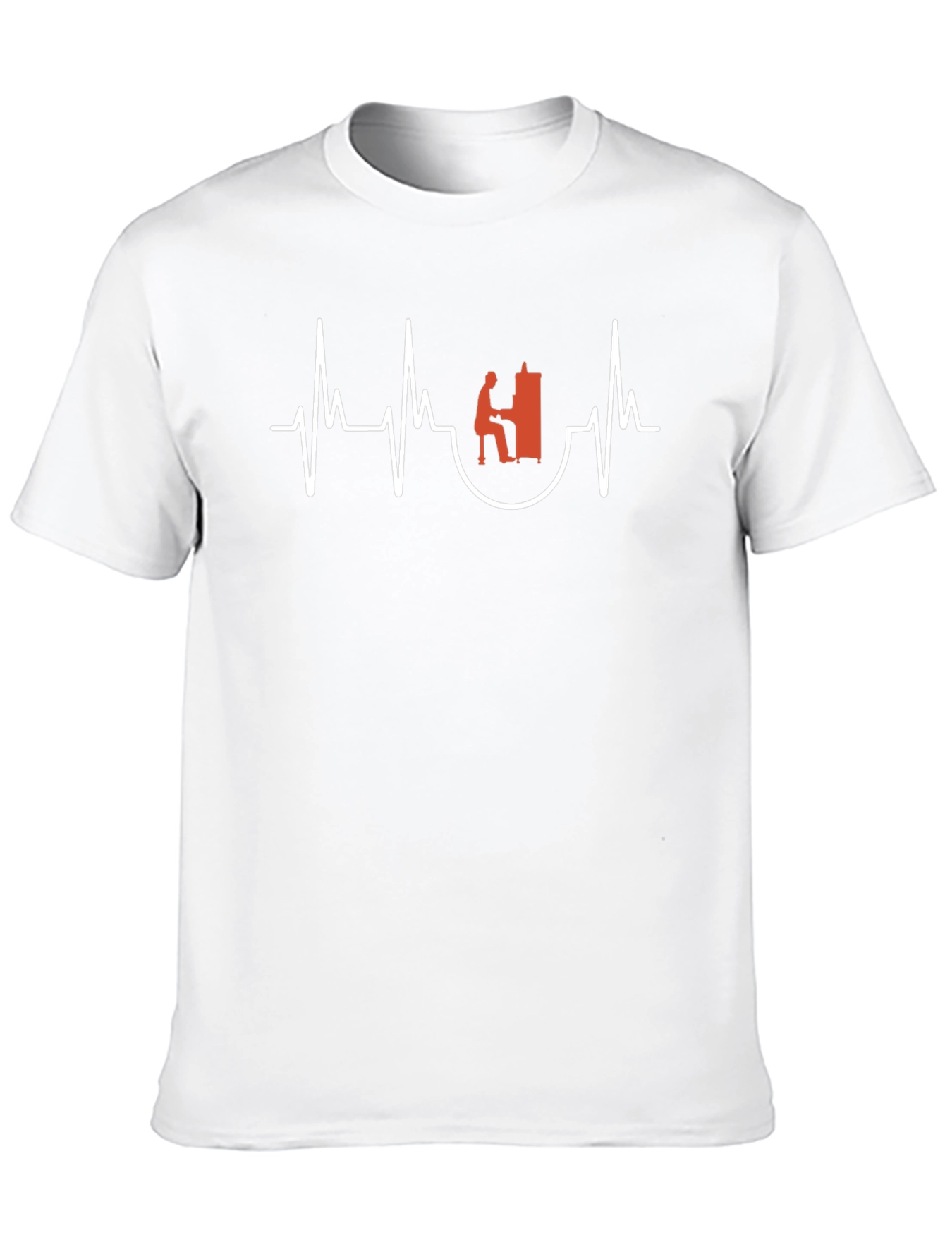 Piano Heartbeat T-Shirt - Musician Tee