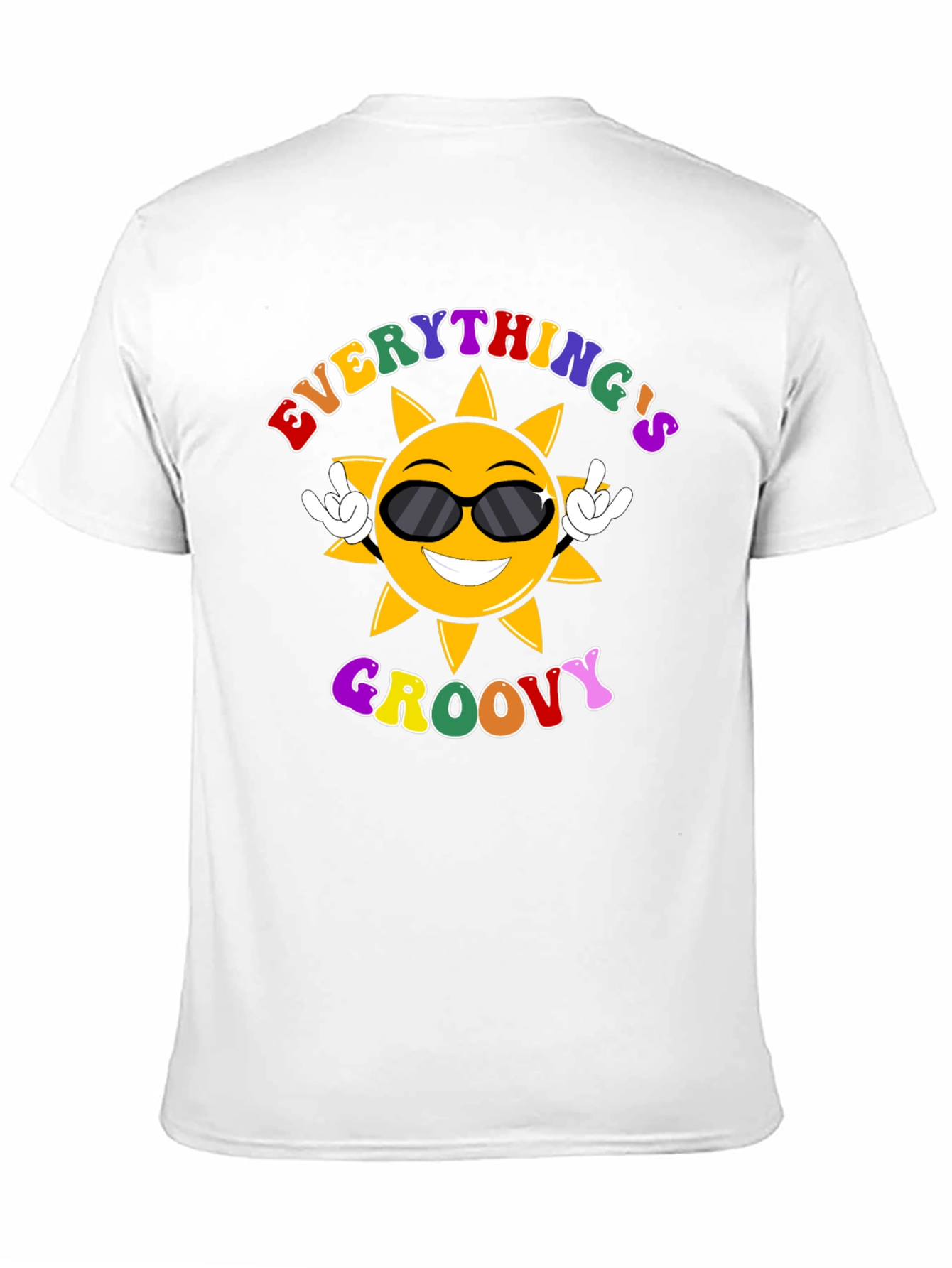 Everythings Groovy T-Shirt - Retro Sun