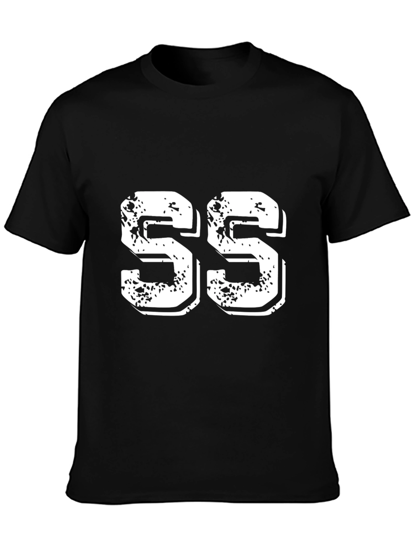 Distressed Number Tee - SS