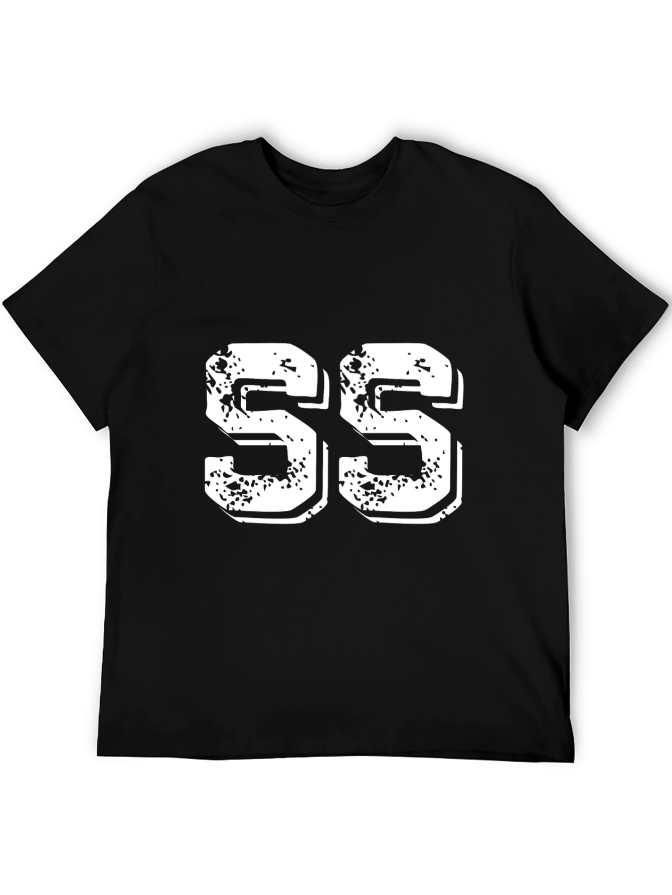 Distressed Number Tee - SS