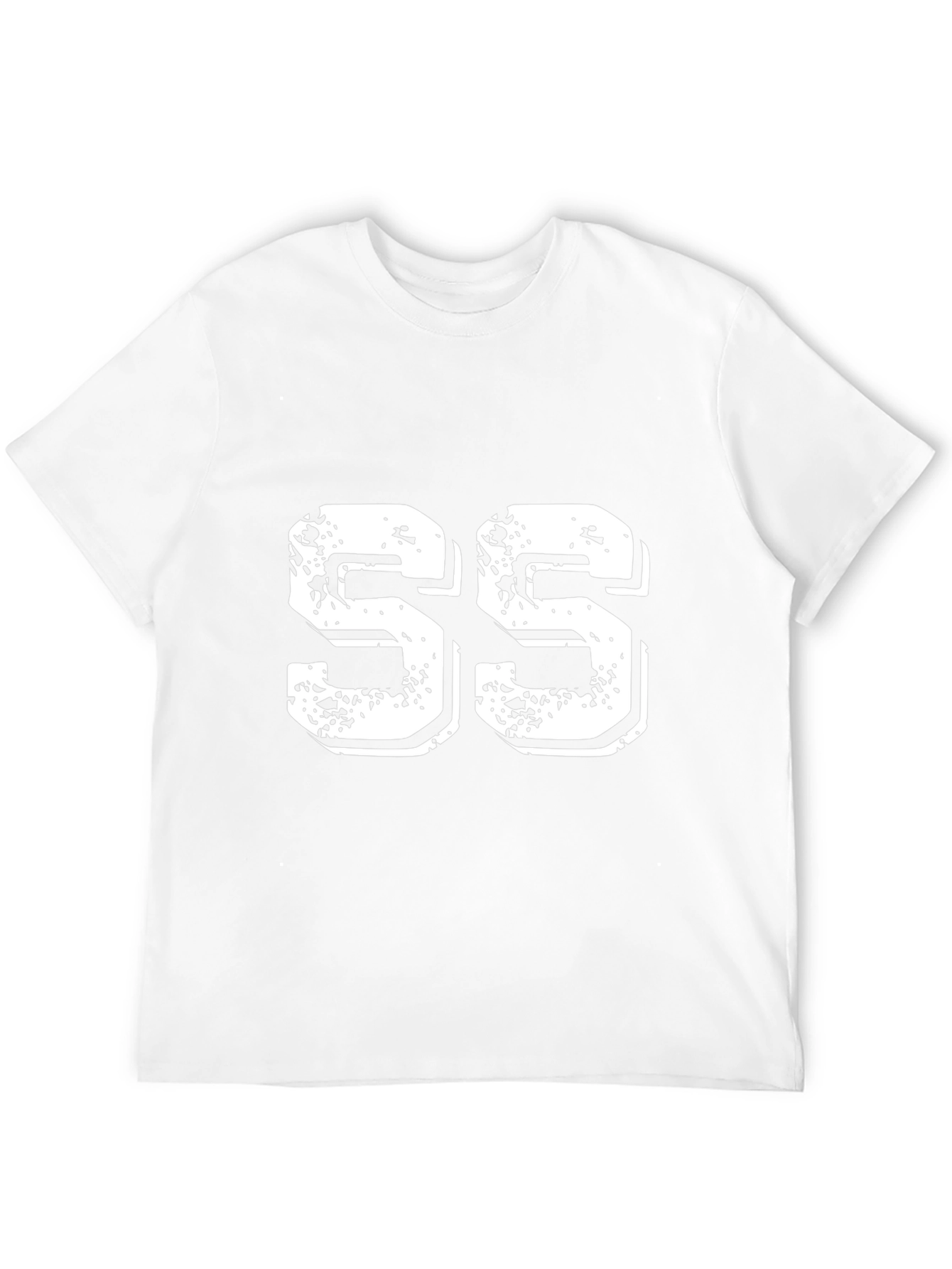 Distressed Number Tee - SS
